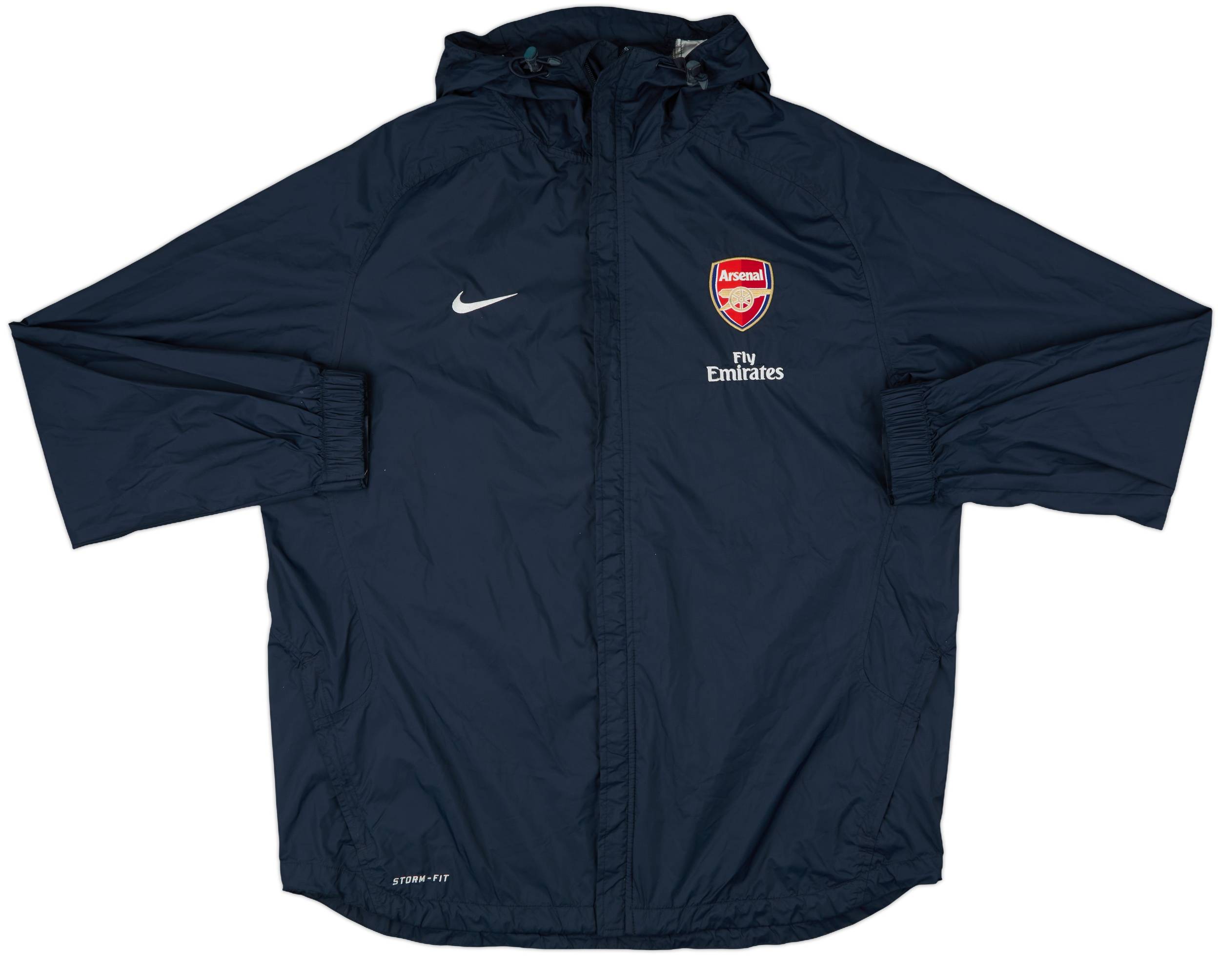 2010-11 Arsenal Nike Hooded Rain Jacket - 8/10 - (XL)