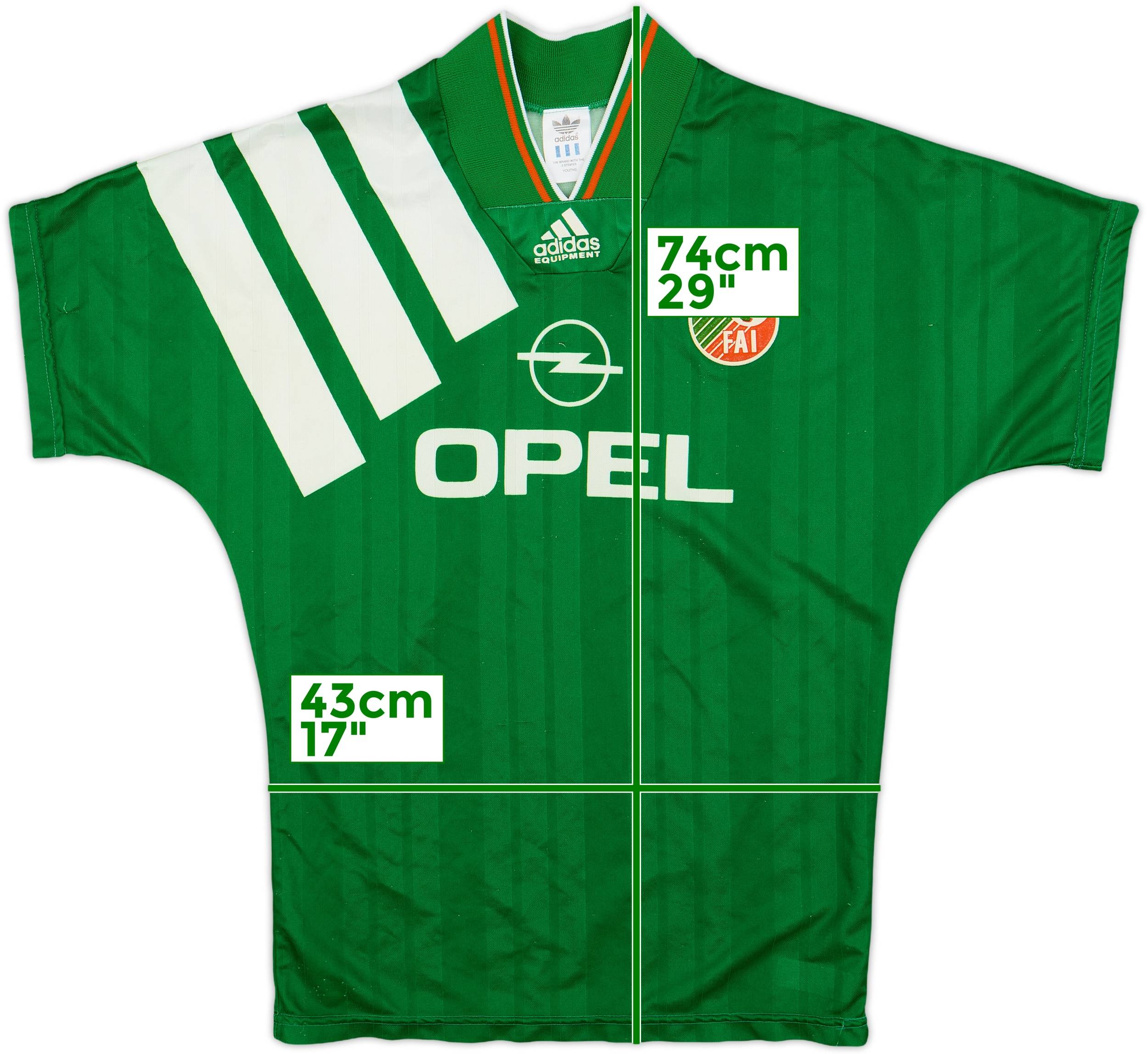 1992-93 Ireland Home Shirt - 7/10 - (Y)