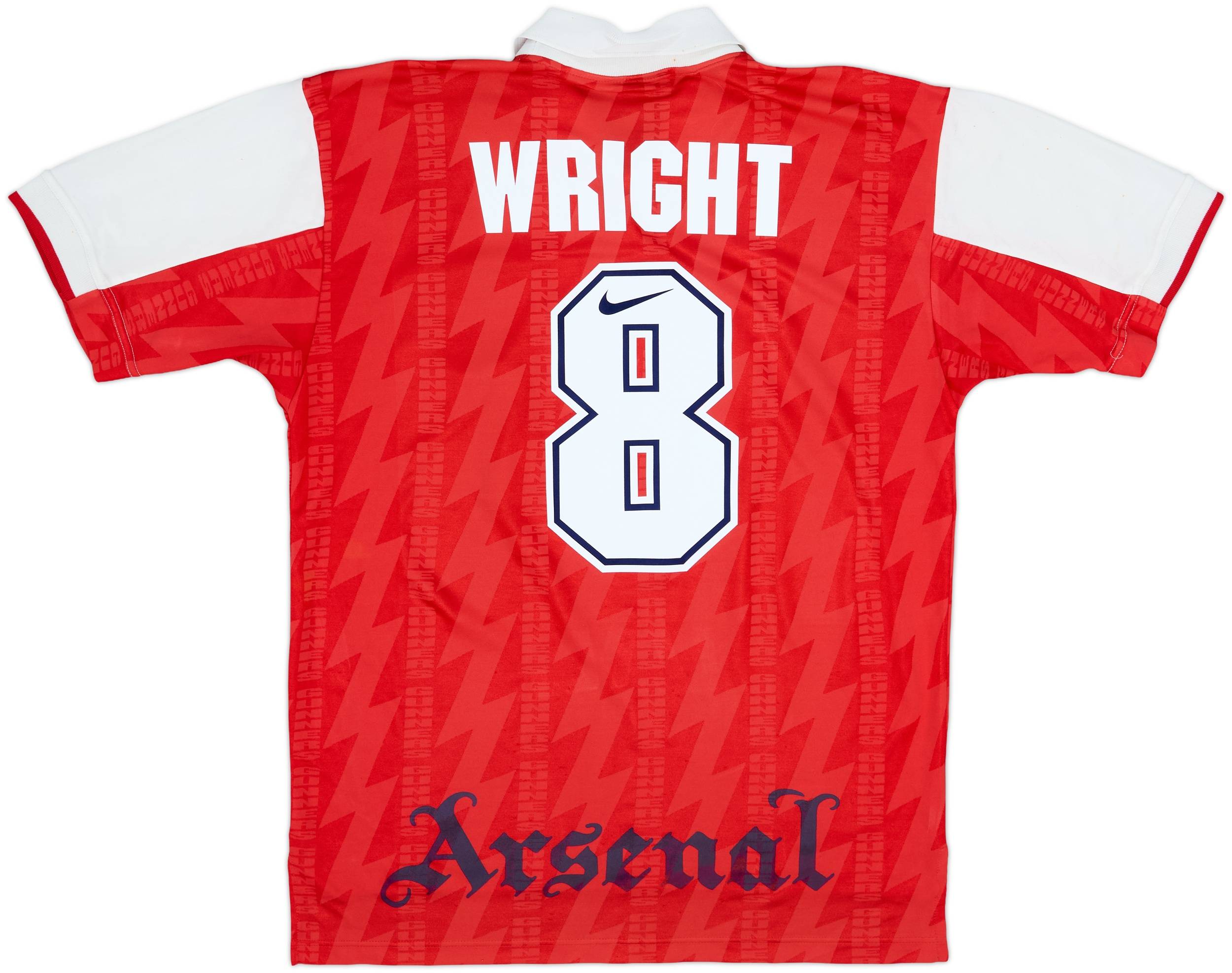 1994-96 Arsenal Home Shirt Wright #8 - 7/10 - (L)