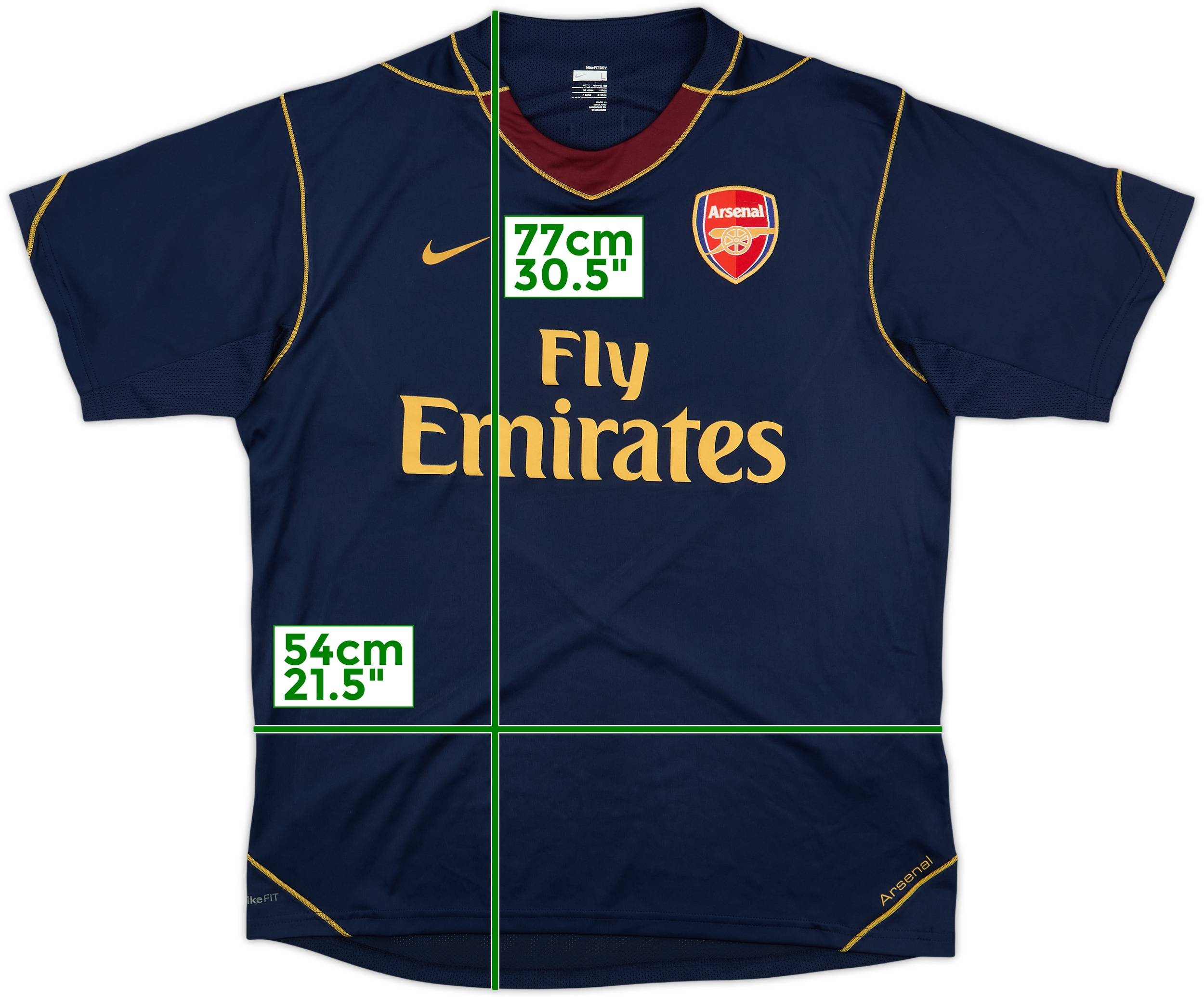 2007-08 Arsenal Nike Training Shirt - 8/10 - (L)