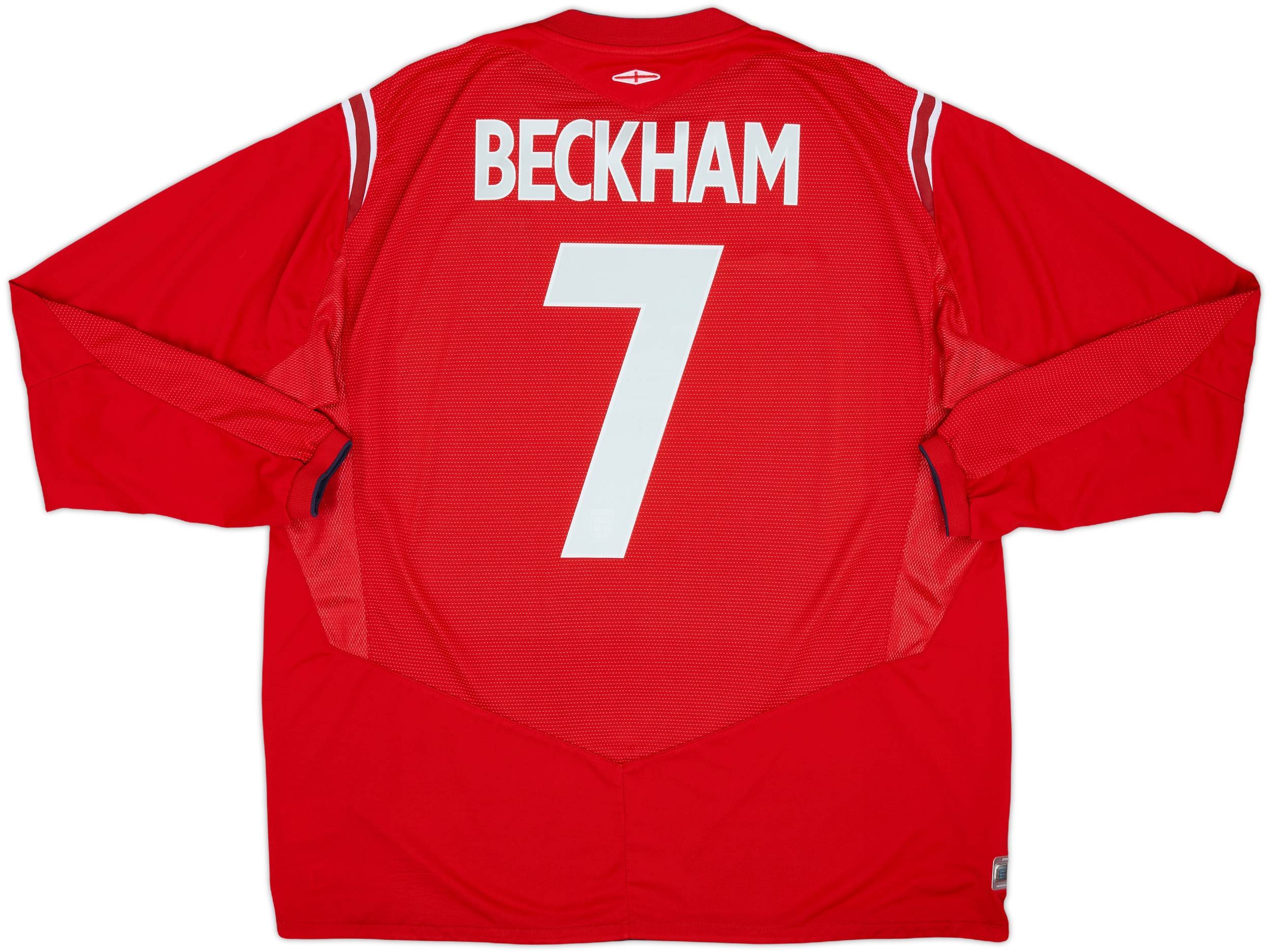 【国内正規 01-03 England  L/S Beckham #7】 国内正規 01-03 England L/S Beckham #7】 1999-01 England Home