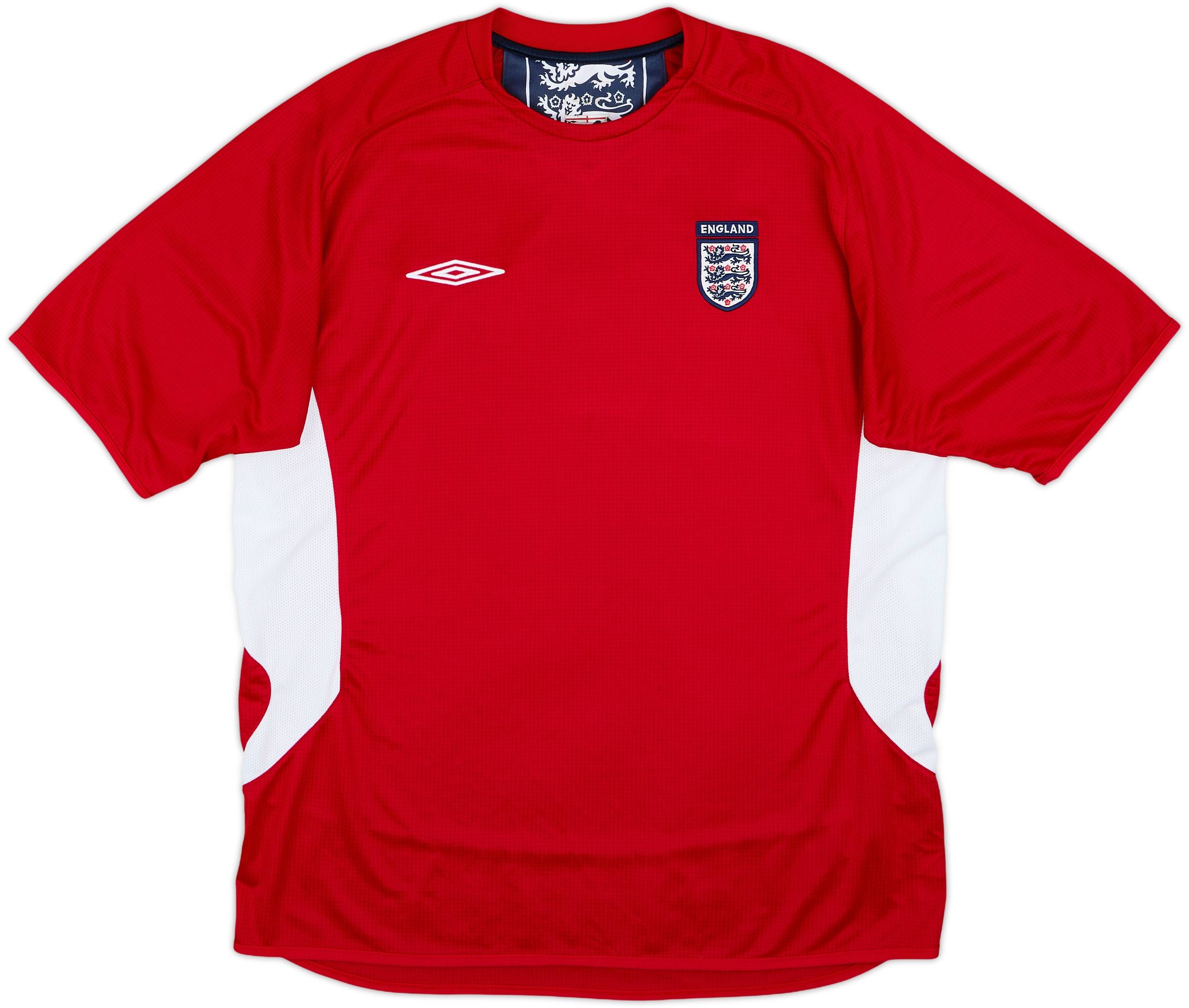 2004-06 England Umbro Training Shirt - 9/10 - (XL)