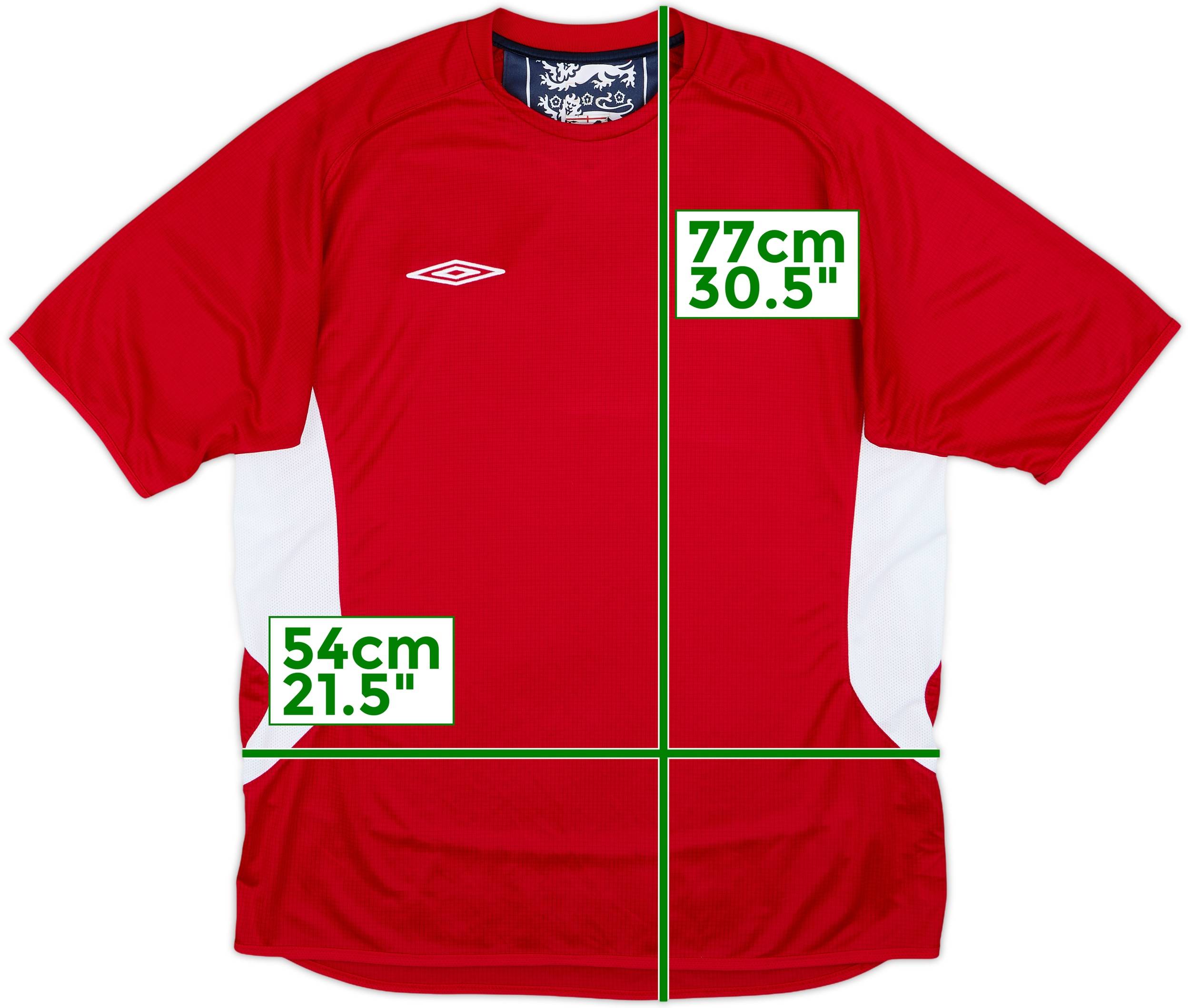 2004-06 England Umbro Training Shirt - 9/10 - (XL)