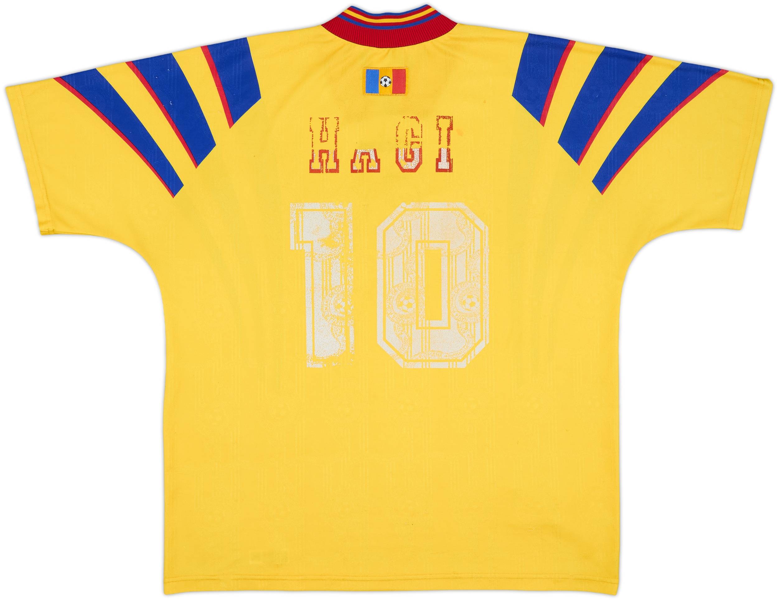 1996-98 Romania Home Shirt Hagi #10 - 4/10 - (XL)