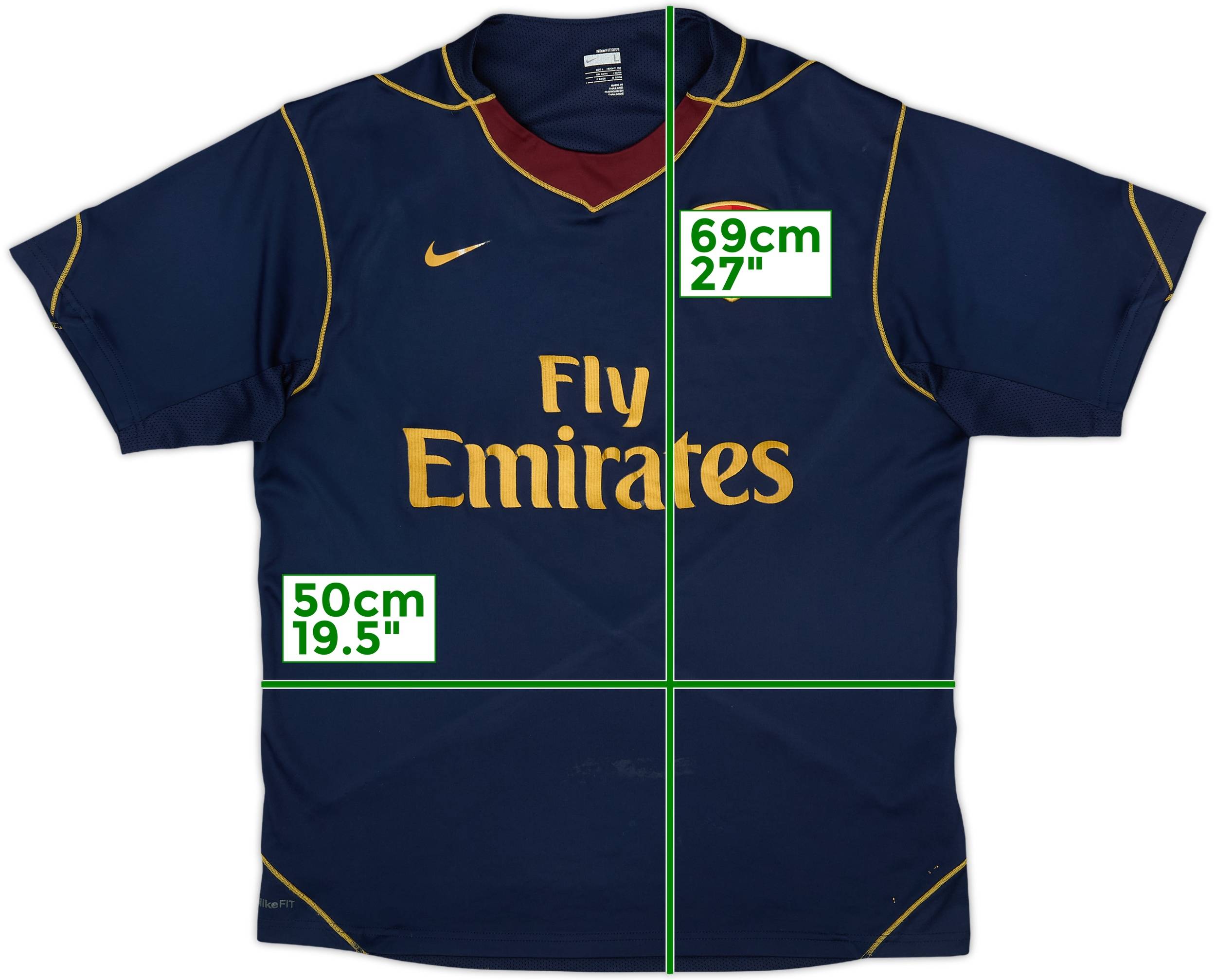 2007-08 Arsenal Nike Training Shirt - 6/10 - (L)