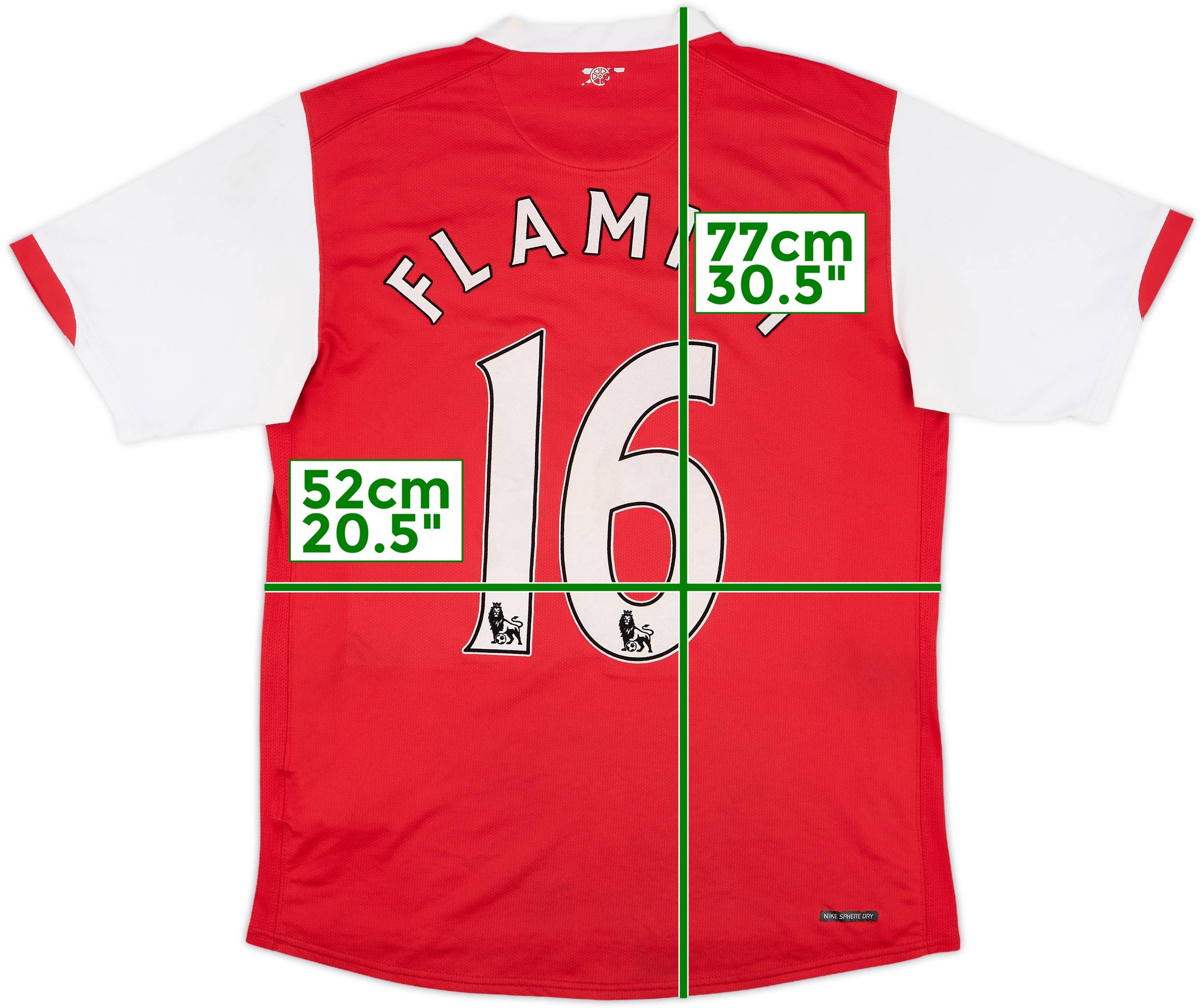 2006-08 Arsenal Home Shirt Flamini #16 - 8/10 - (L)
