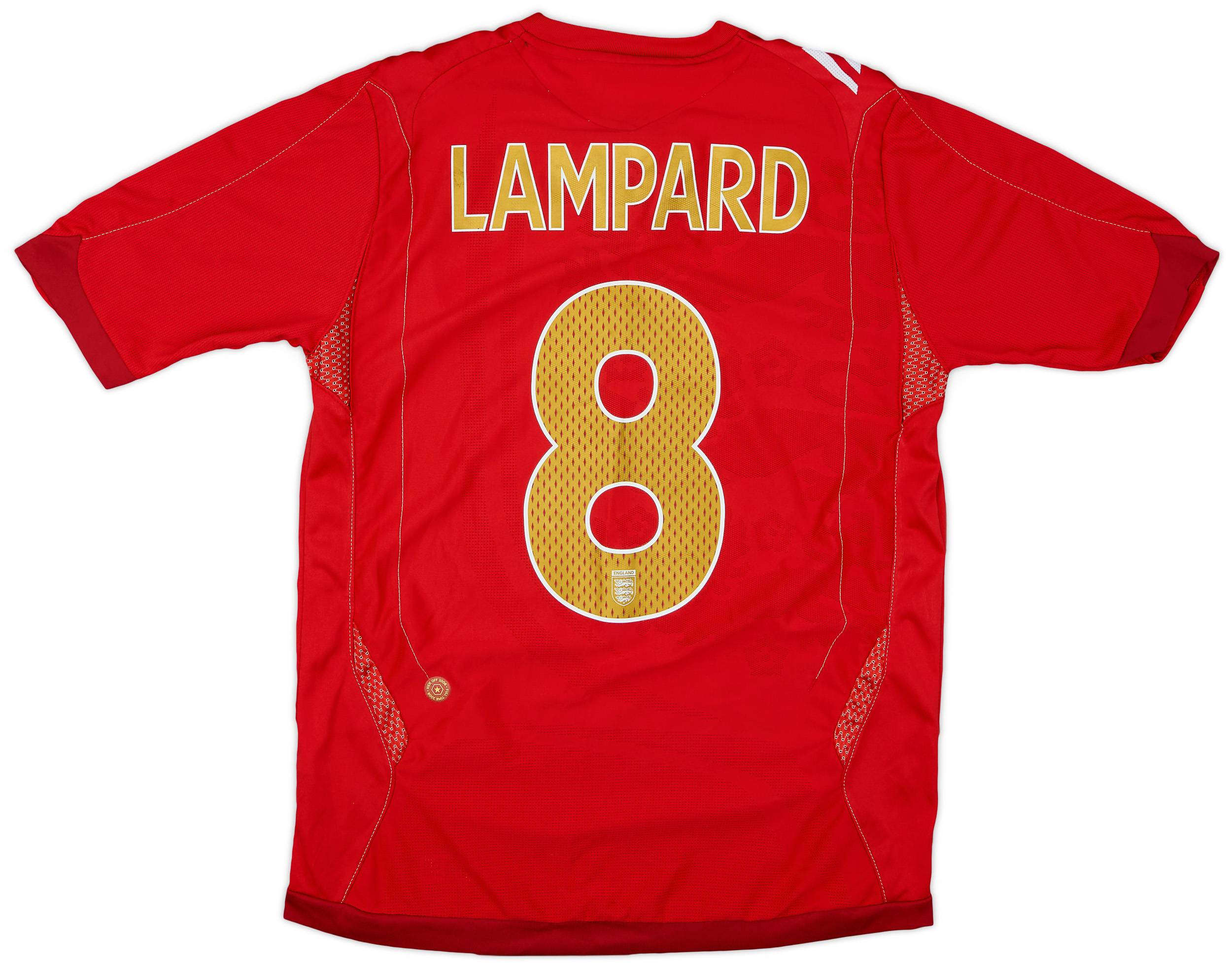 2006-08 England Away Shirt Lampard #8 - 9/10 - (S)