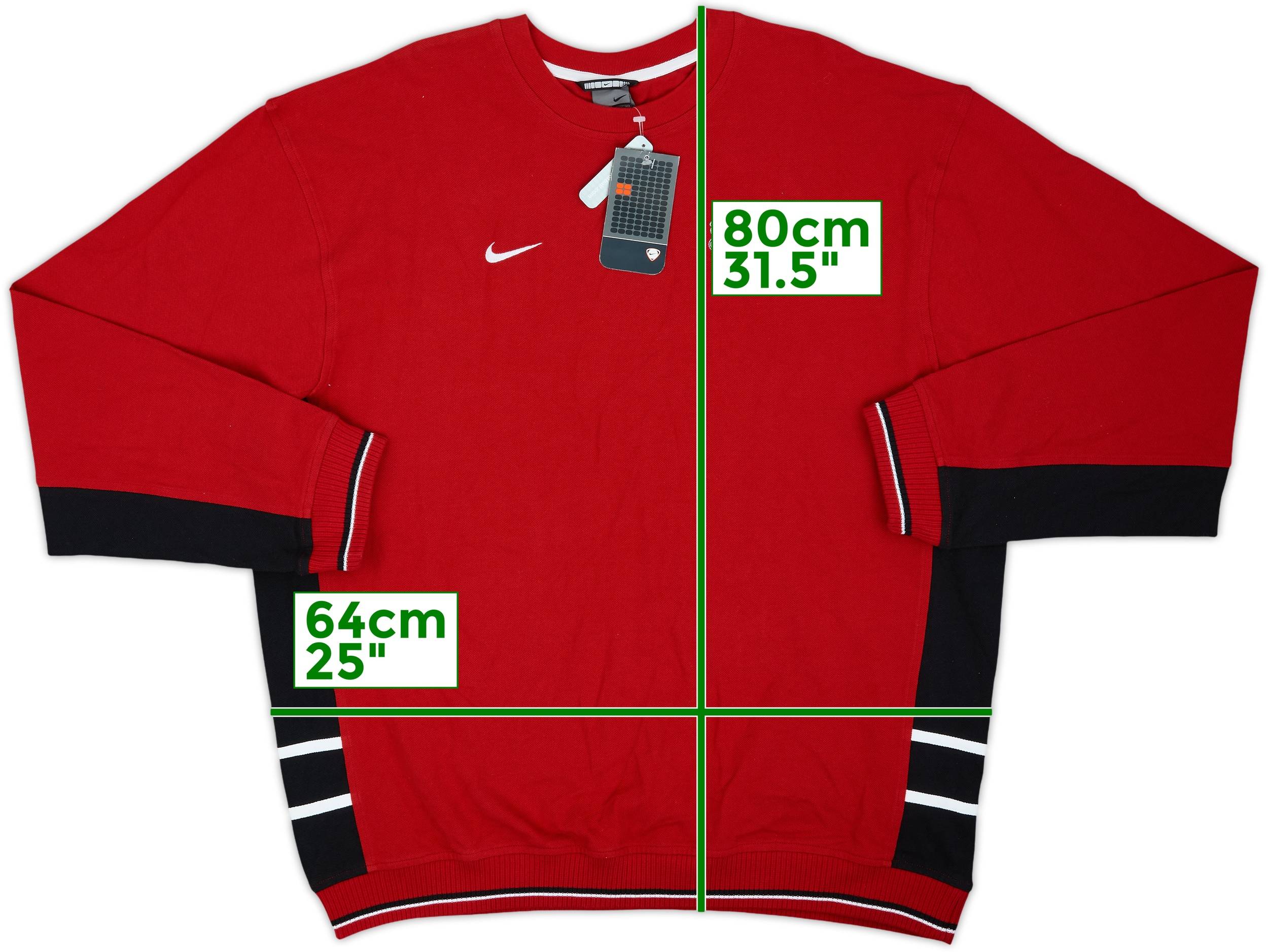 2003-04 Manchester United Nike Sweat Top (XXL)