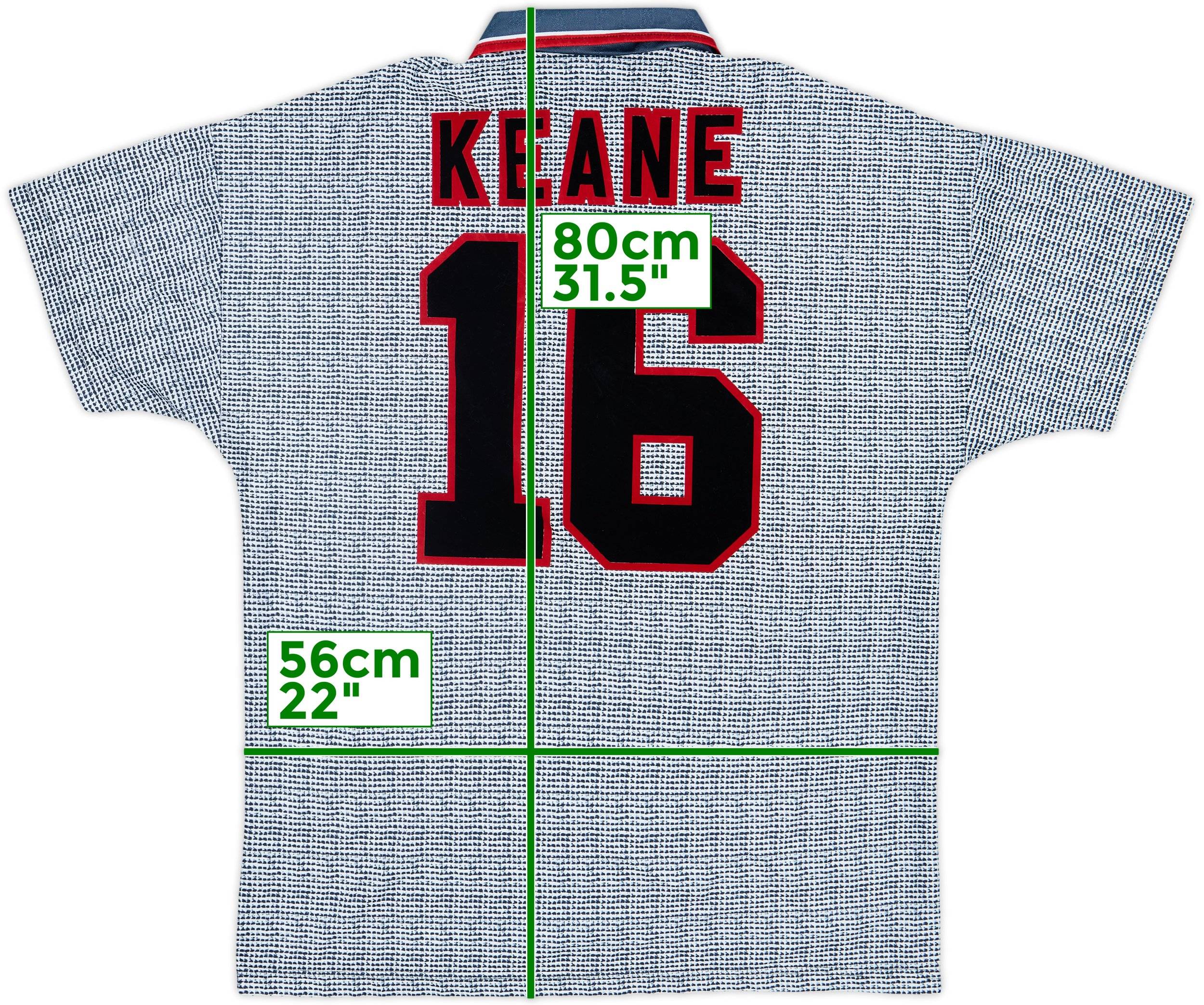 1995-96 Manchester United Away Shirt Keane #16 - 9/10 - (L)