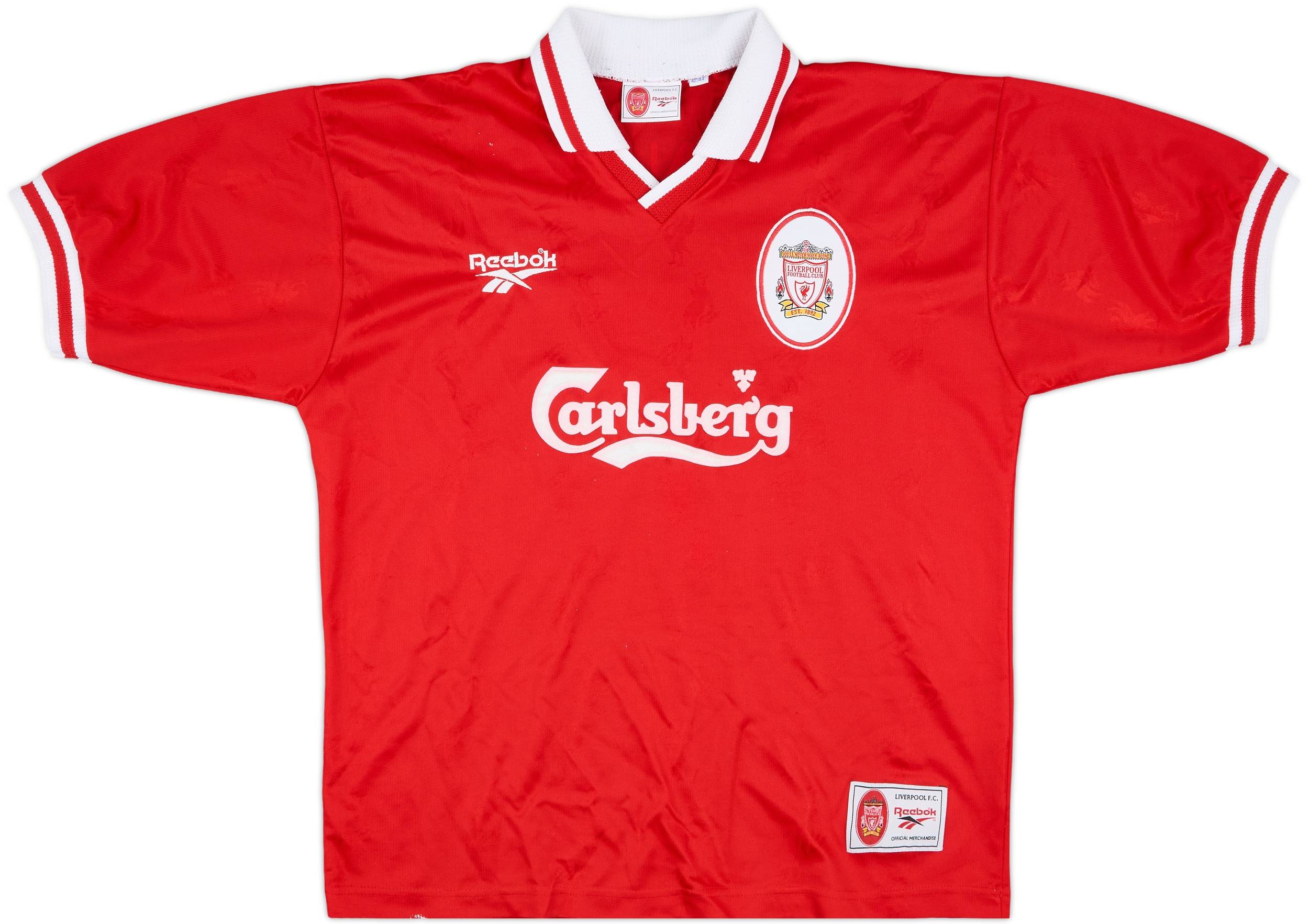 1996-98 Liverpool Home Shirt McManaman #7 - 8/10 - (L)