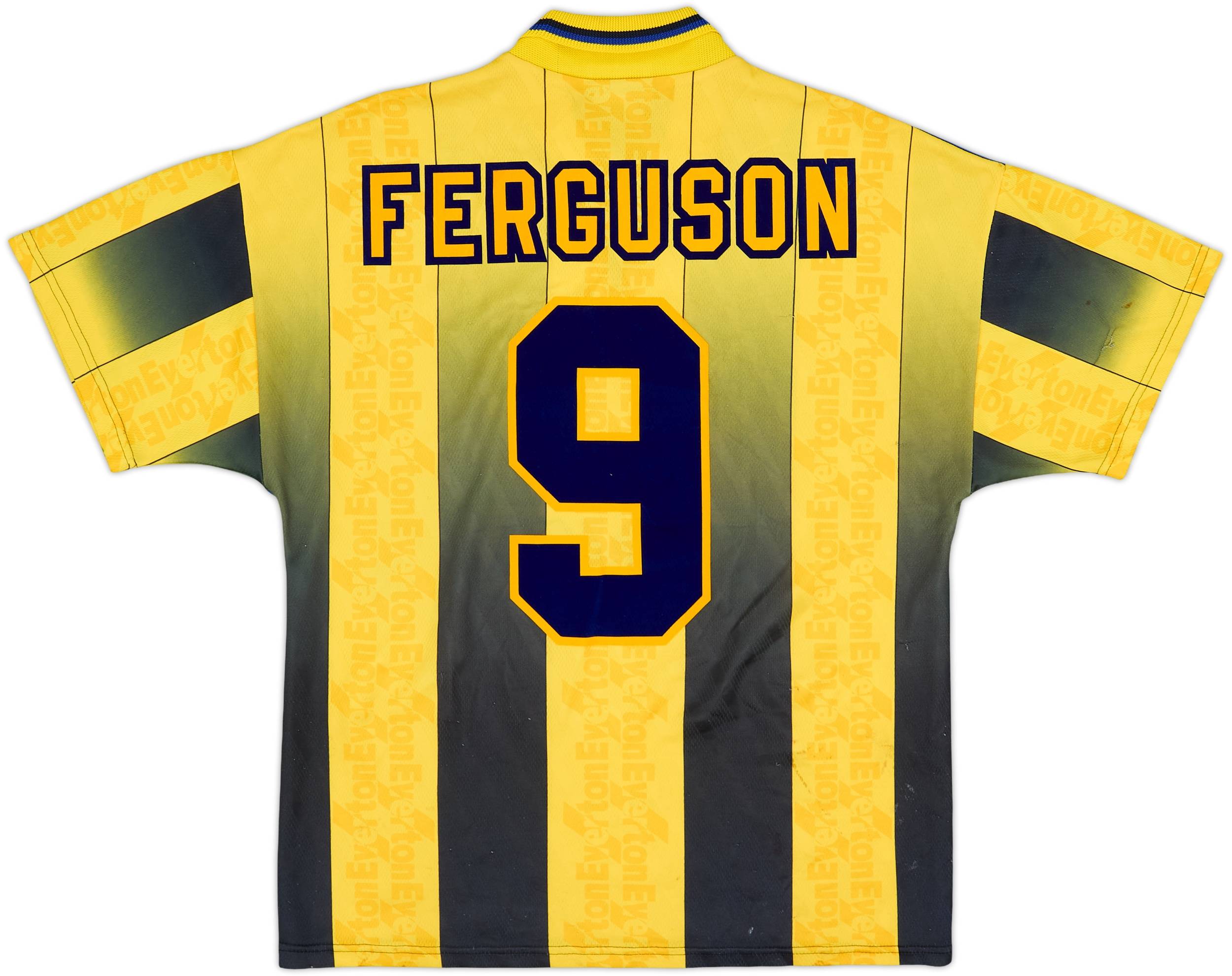 1996-98 Everton Away Shirt Ferguson #9 - 7/10 - (M)