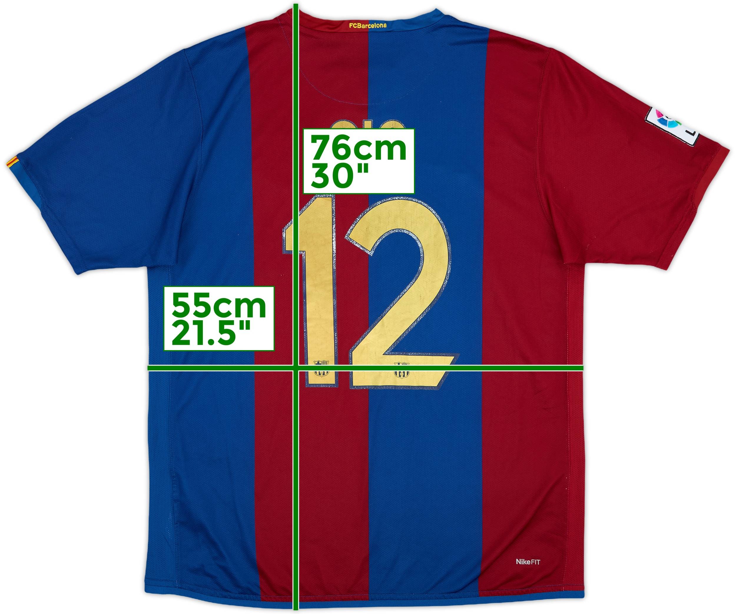 2006-07 Barcelona Home Shirt Gio #12 - 6/10 - (L)