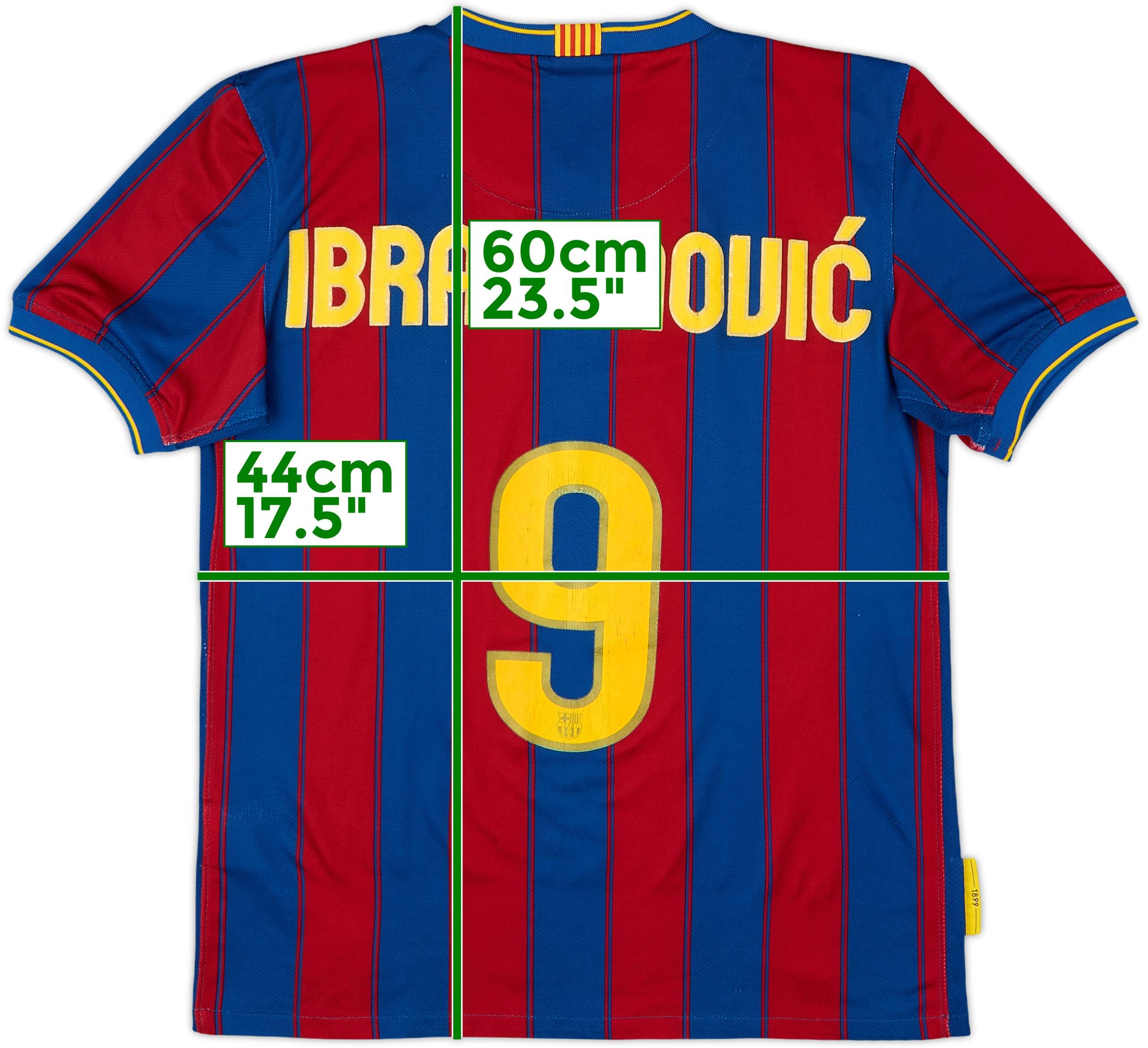 FC Barcelona Ibrahimović 9番　ゲームシャツ Zlatan Ibrahimovic #9 Mens LARGE Nike FC Barcelona Away