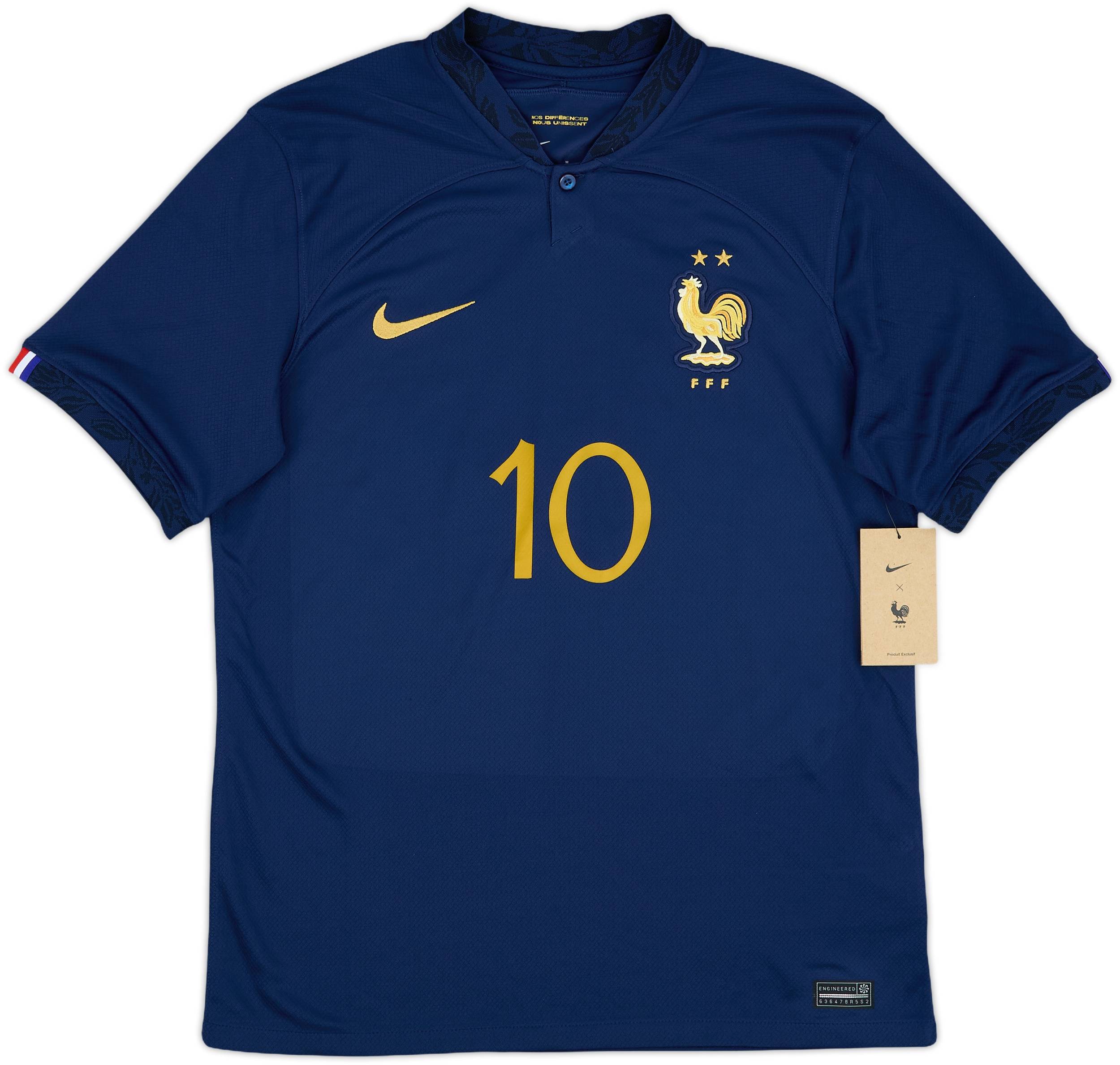 2022-23 France Home Shirt Mbappe #10 (M)