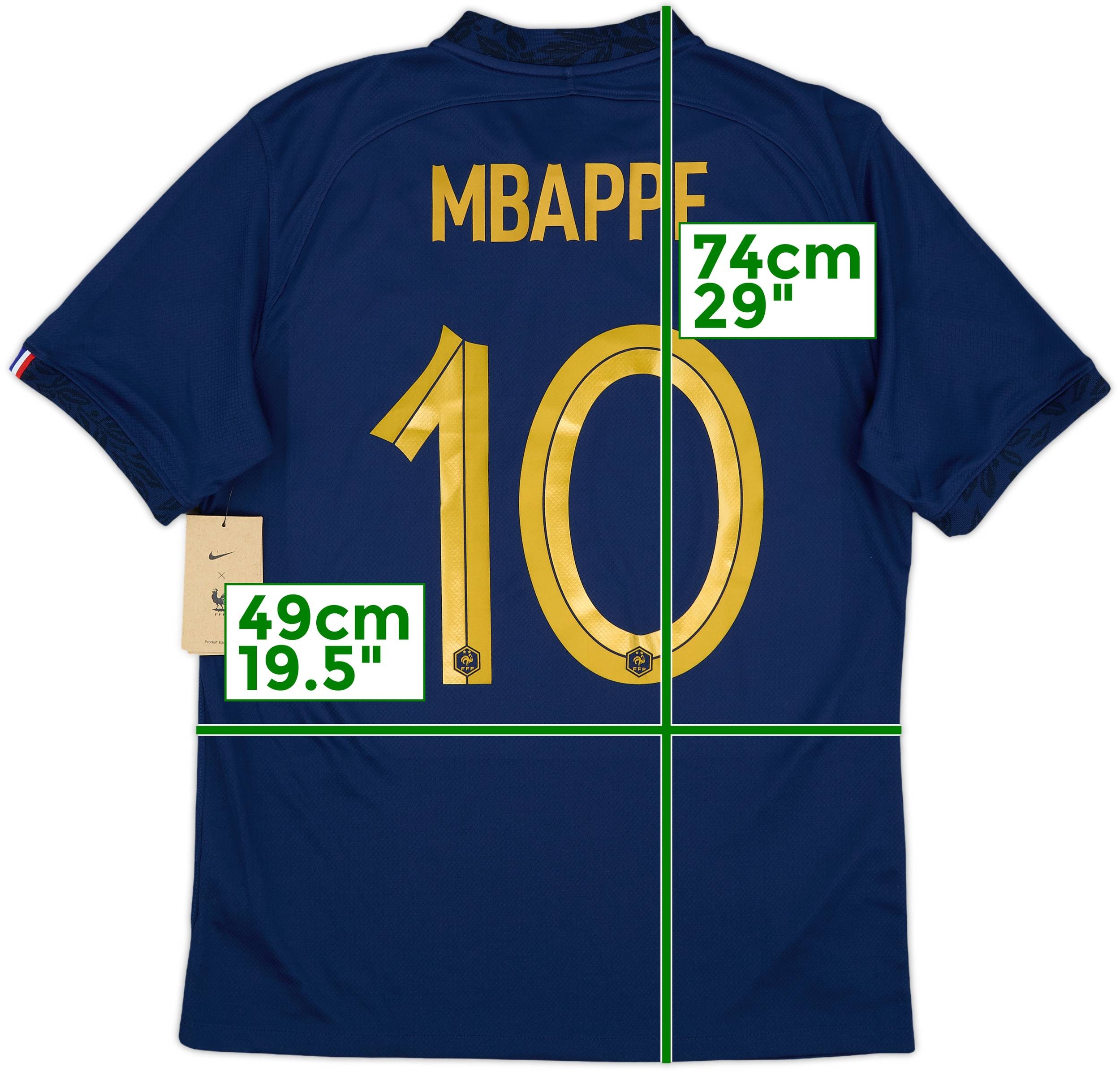 2022年フランス代表 MBAPPE 10 ジャージ 新品 M 2022-23 France Home Shirt Mbappe #10 (M)
