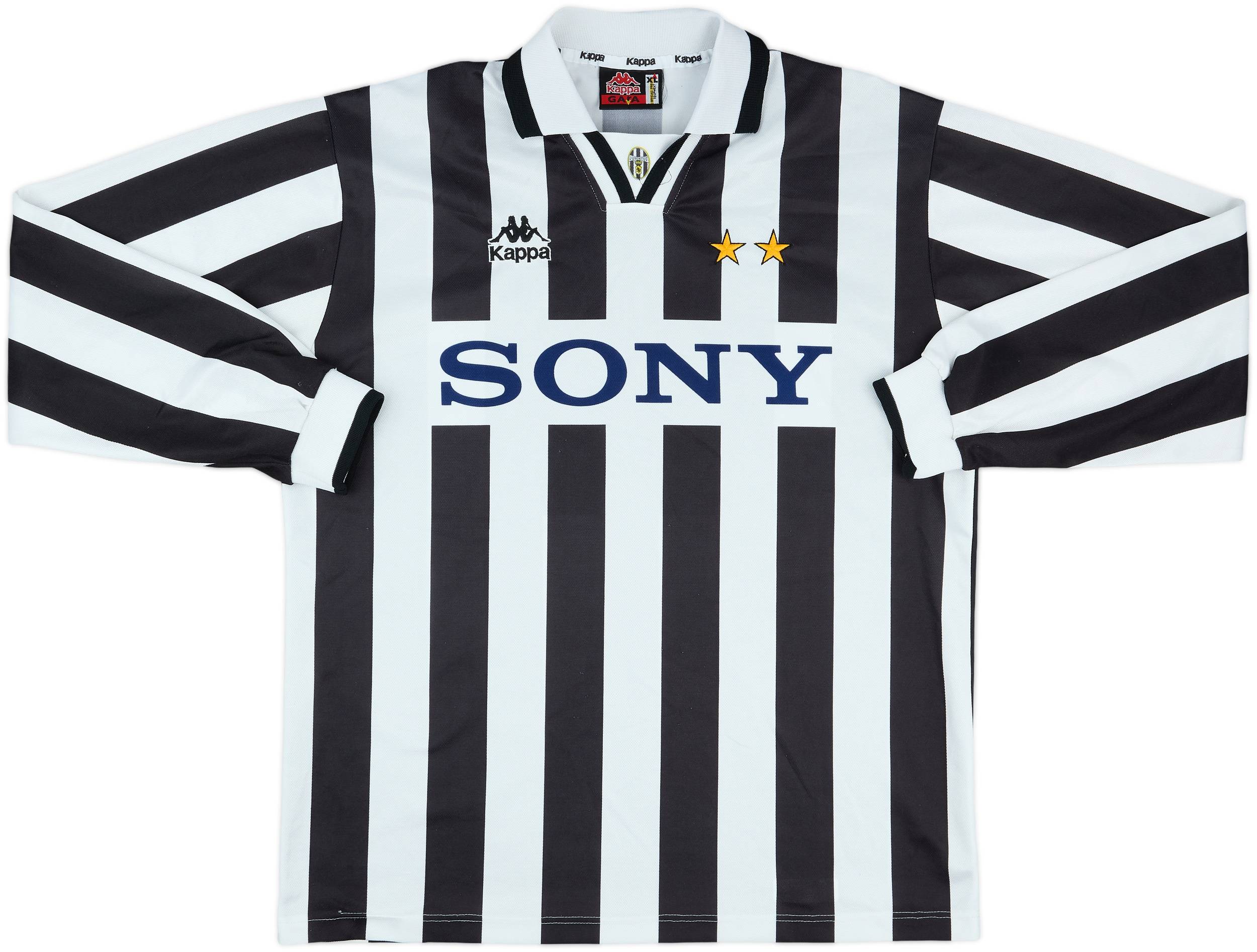 ウェア 1995-96 Juventus Home L/S Shirt (L) 1995-96 Juventus Match Issue Home L/S Shirt #9