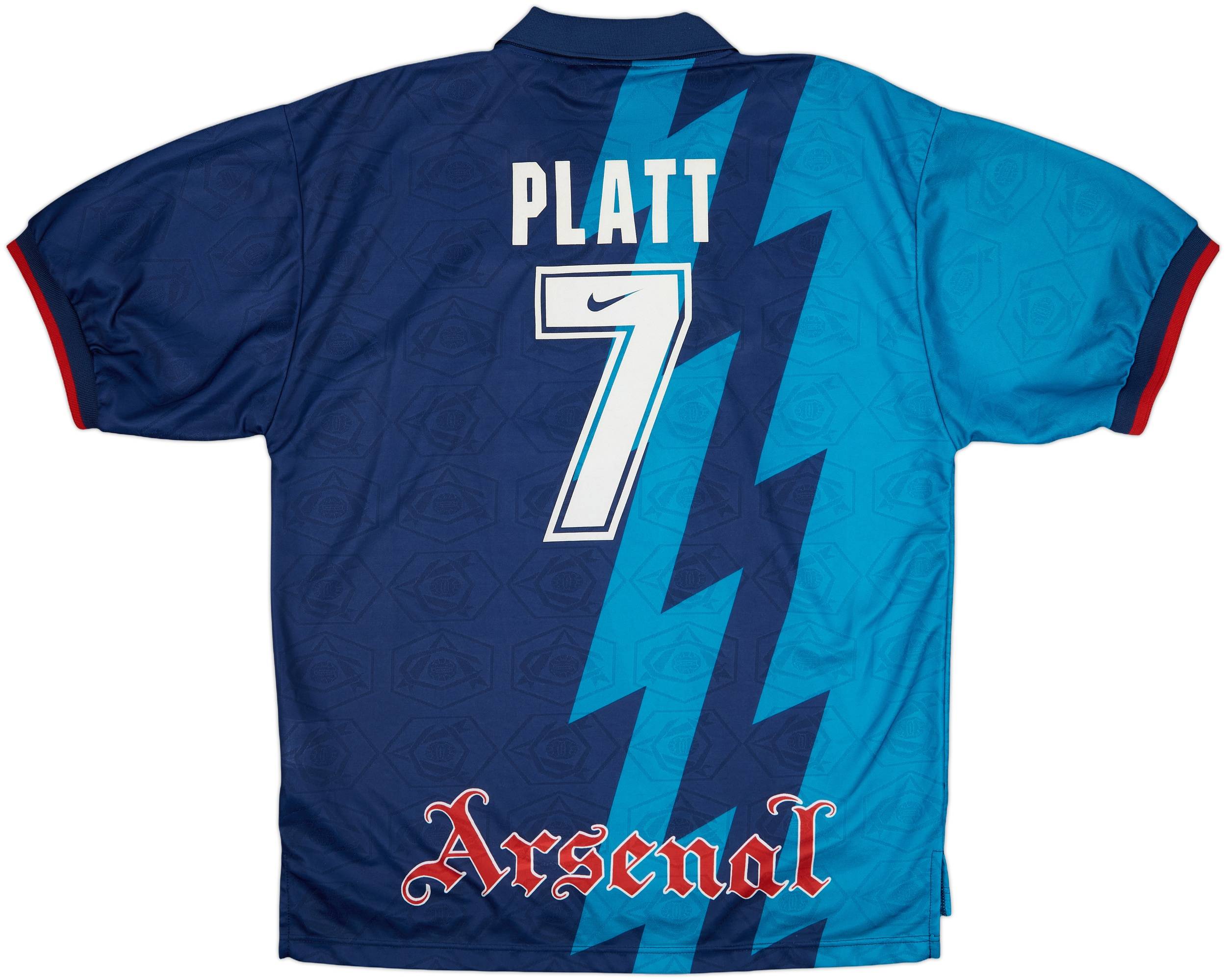 1995-96 Arsenal Away Shirt Platt #7 - 8/10 - (XL)