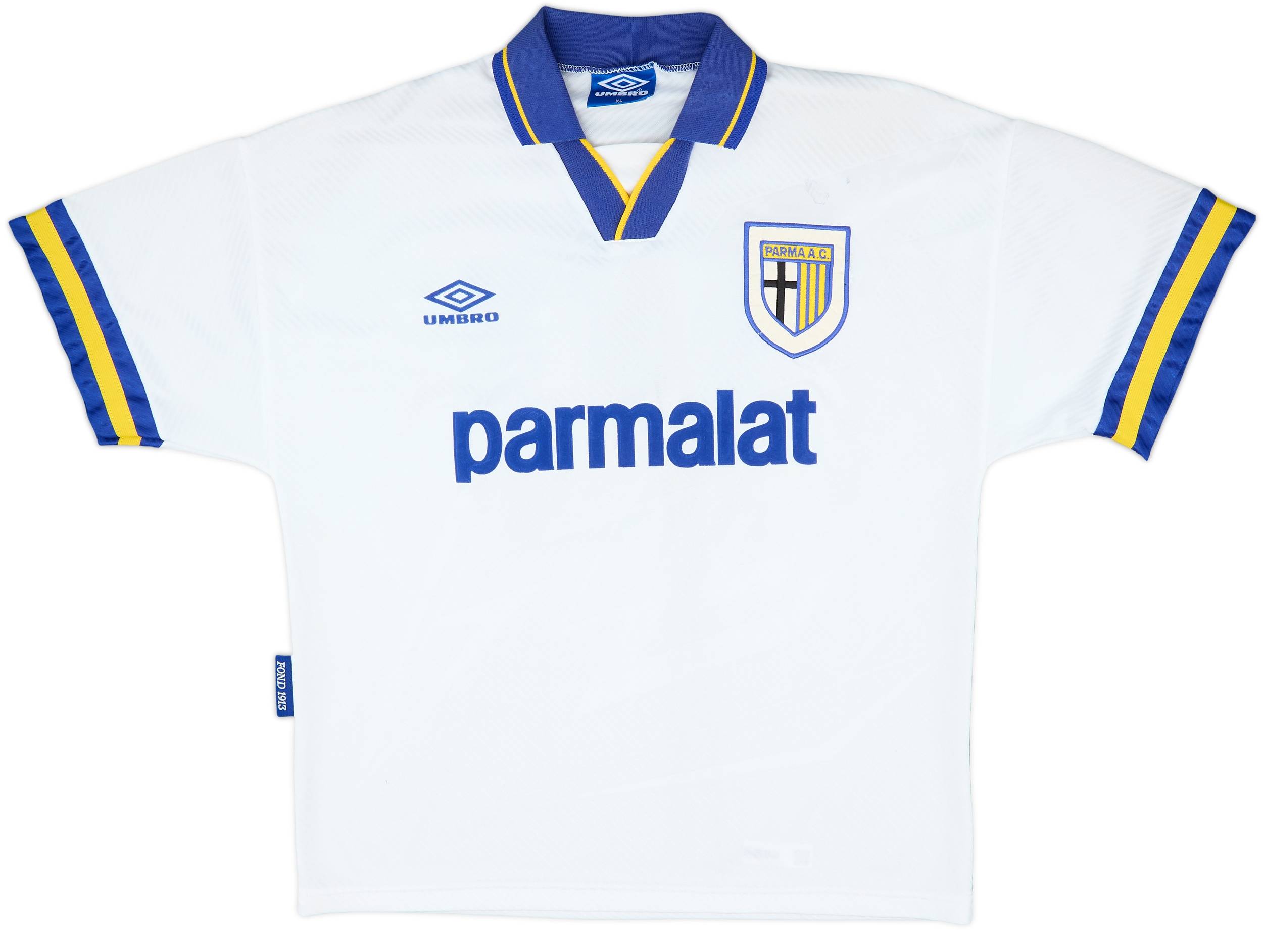 Umbro Parma A.C. ポロシャツ ホワイト【Lサイズ】 1994-95 Parma Match Issue Home Shirt #10 (Fiore)
