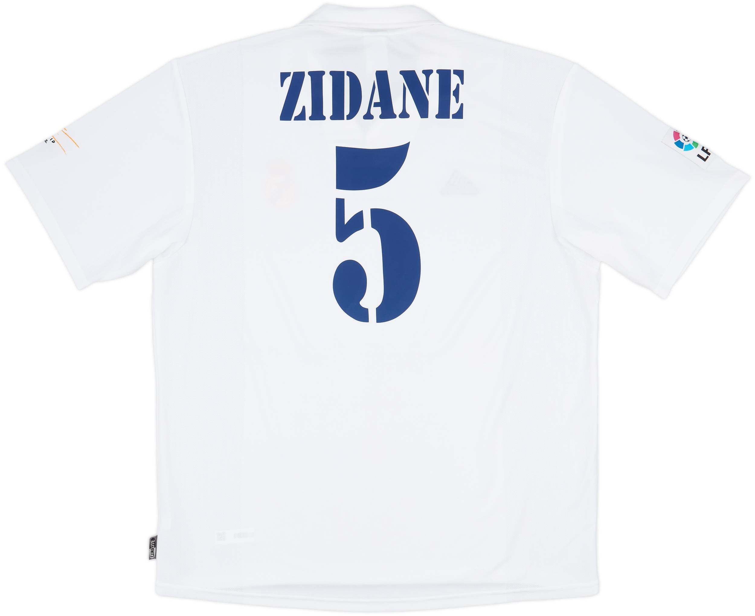 2001 Real Madrid Home Shirt Zidane #5 - 9/10 - (XL)