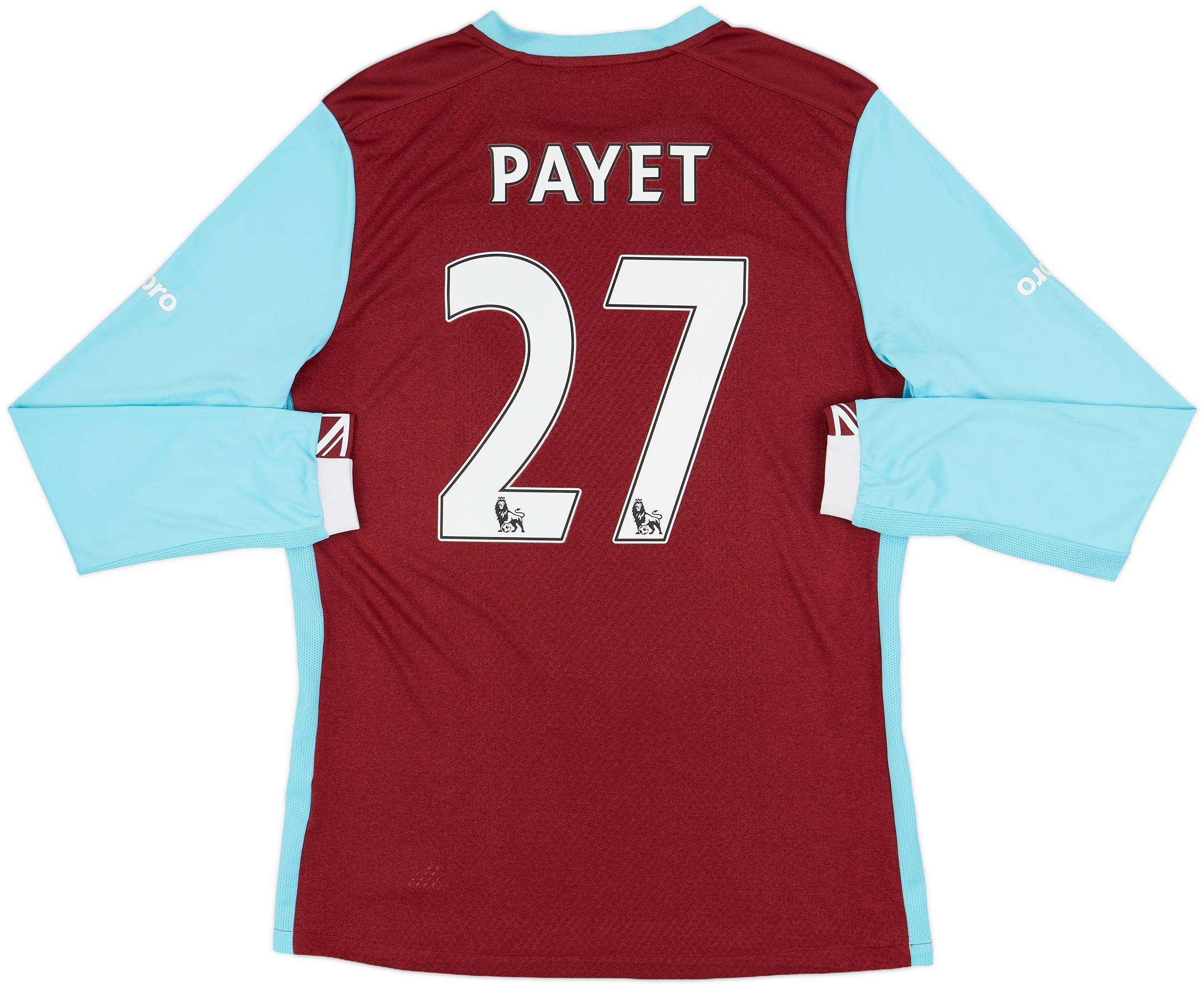 2016-17 West Ham Home L/S Shirt Payet #27 - 7/10 - (L)