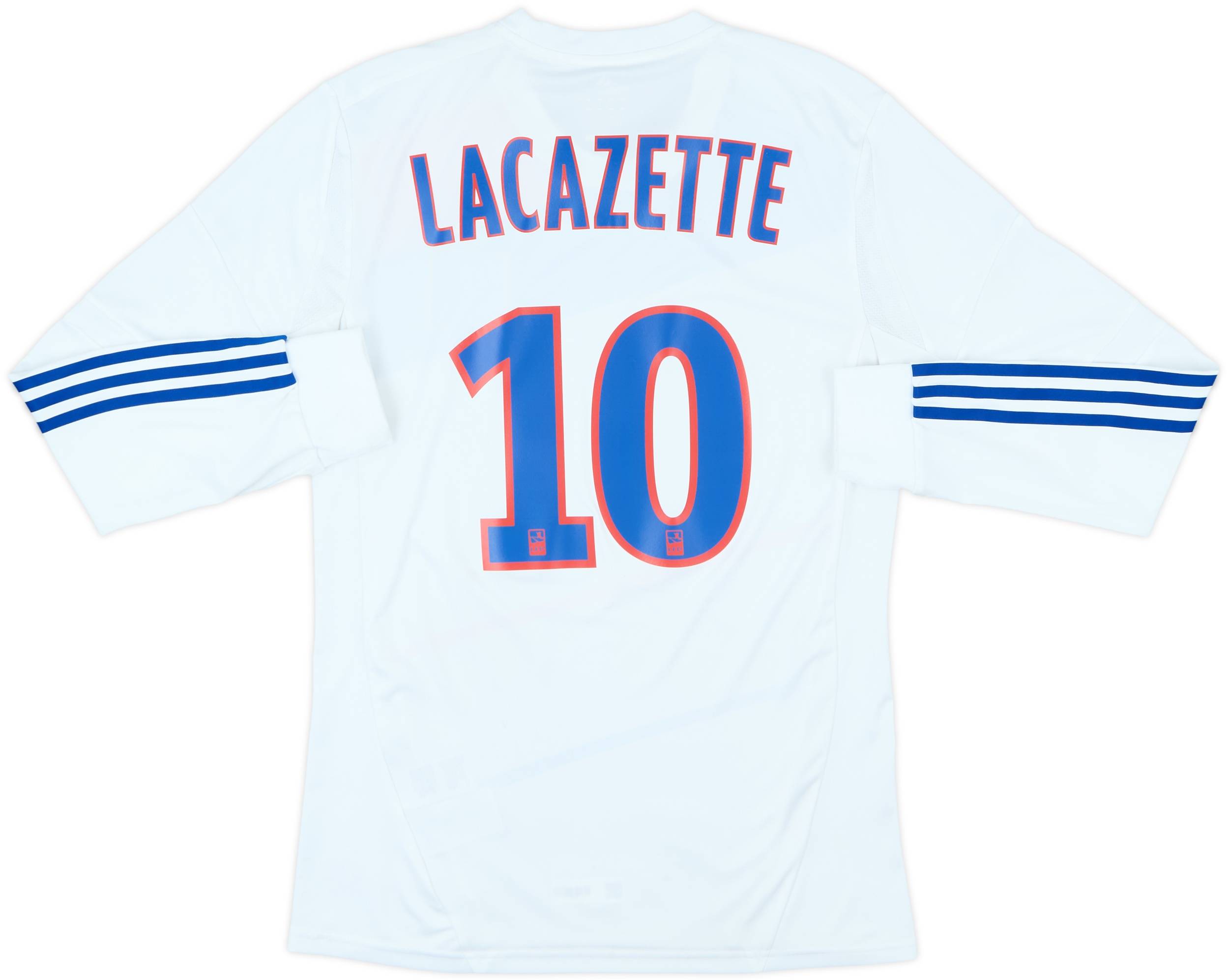 レッチェ　ユニフォーム 2012-13 Lyon Home Player Issue L/S Shirt Lacazette #10 (M)