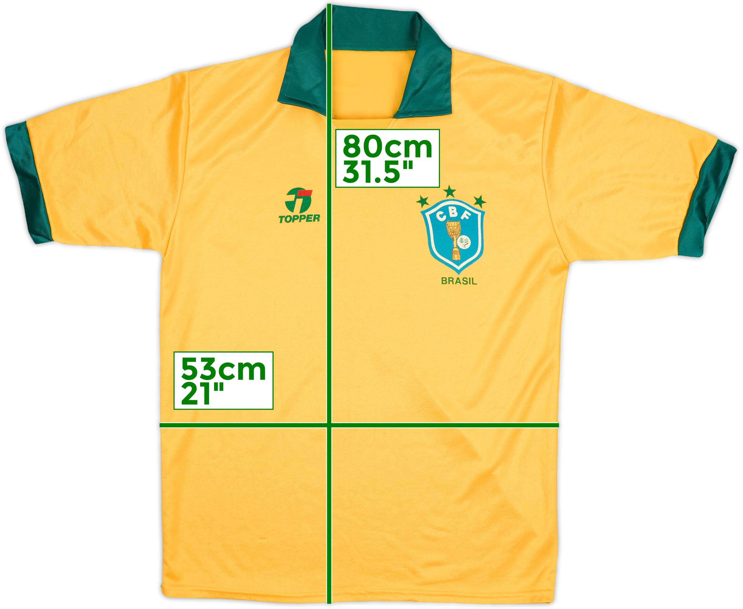 1990 Brazil Home Shirt - 8/10 - (L)