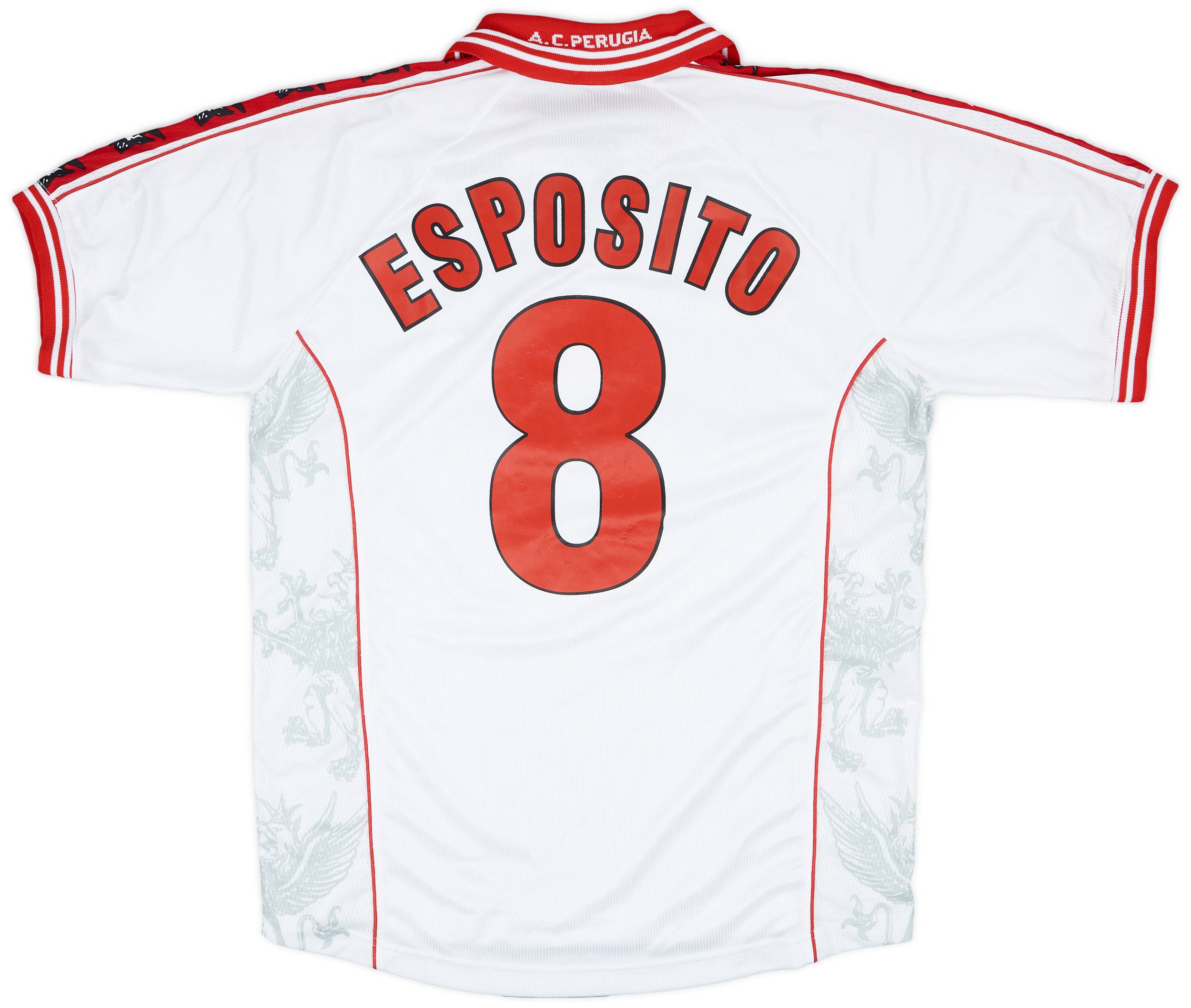 1999-00 Perugia Match Worn Away Shirt Esposito #8