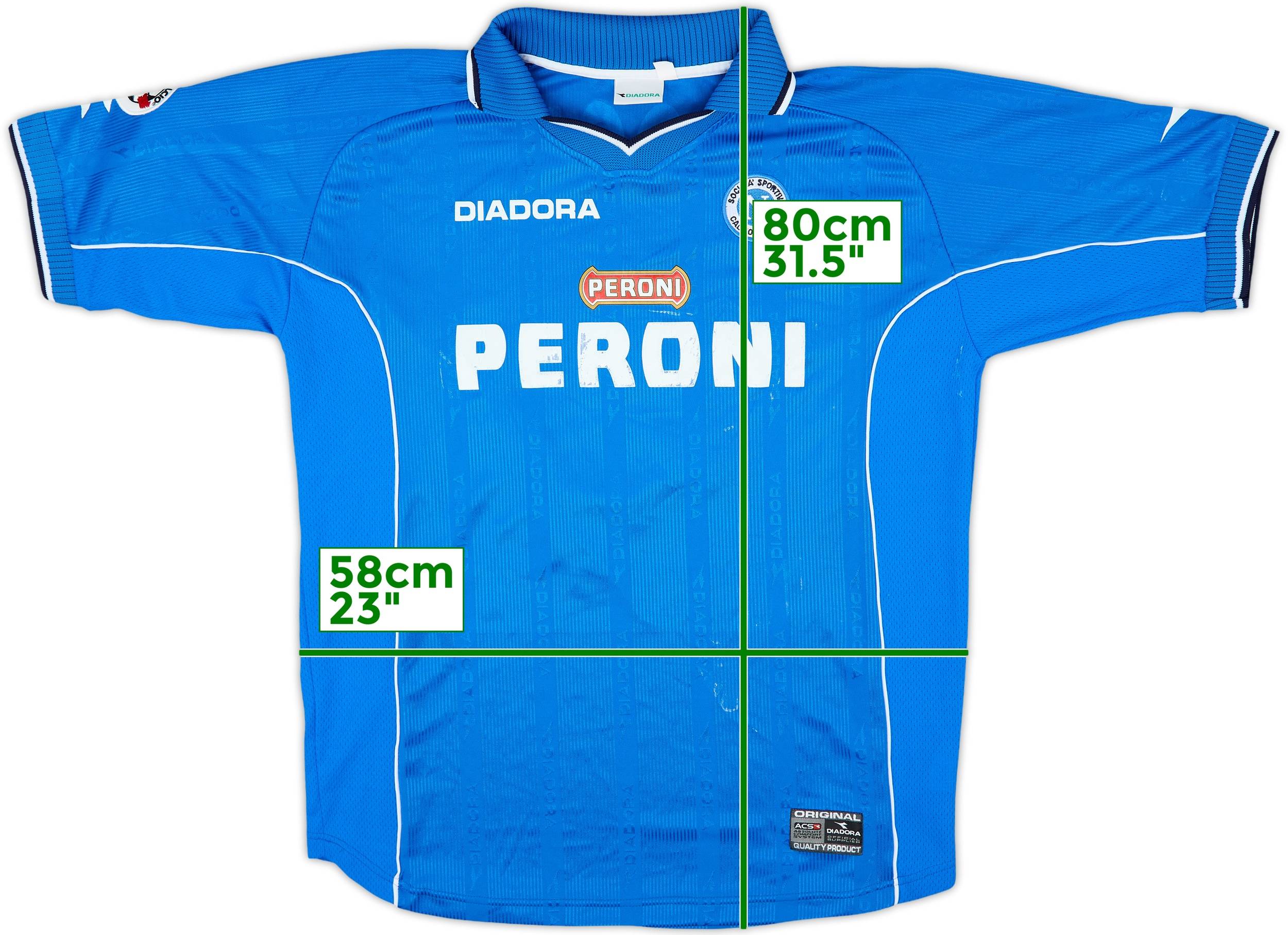 2000-01 Napoli Match Issue Home Shirt Baccin #4