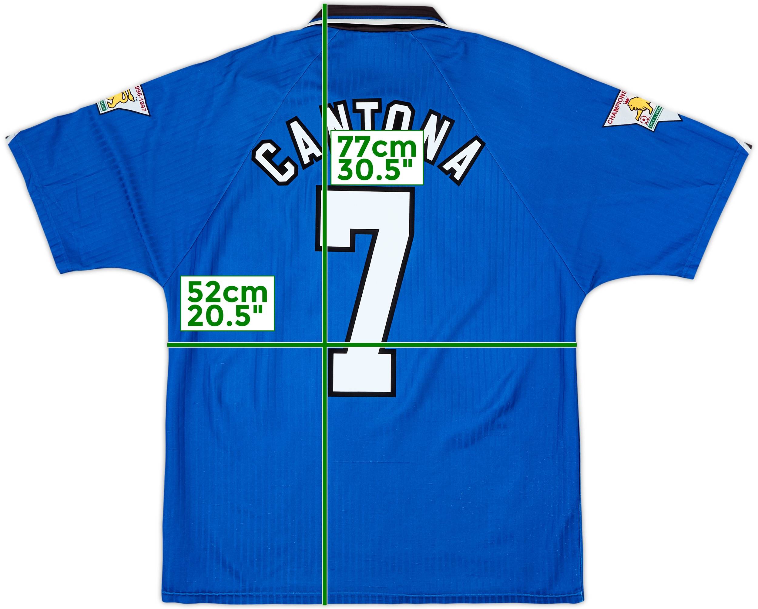 1996-98 Manchester United Third Shirt Cantona #7 - 6/10 - (L)