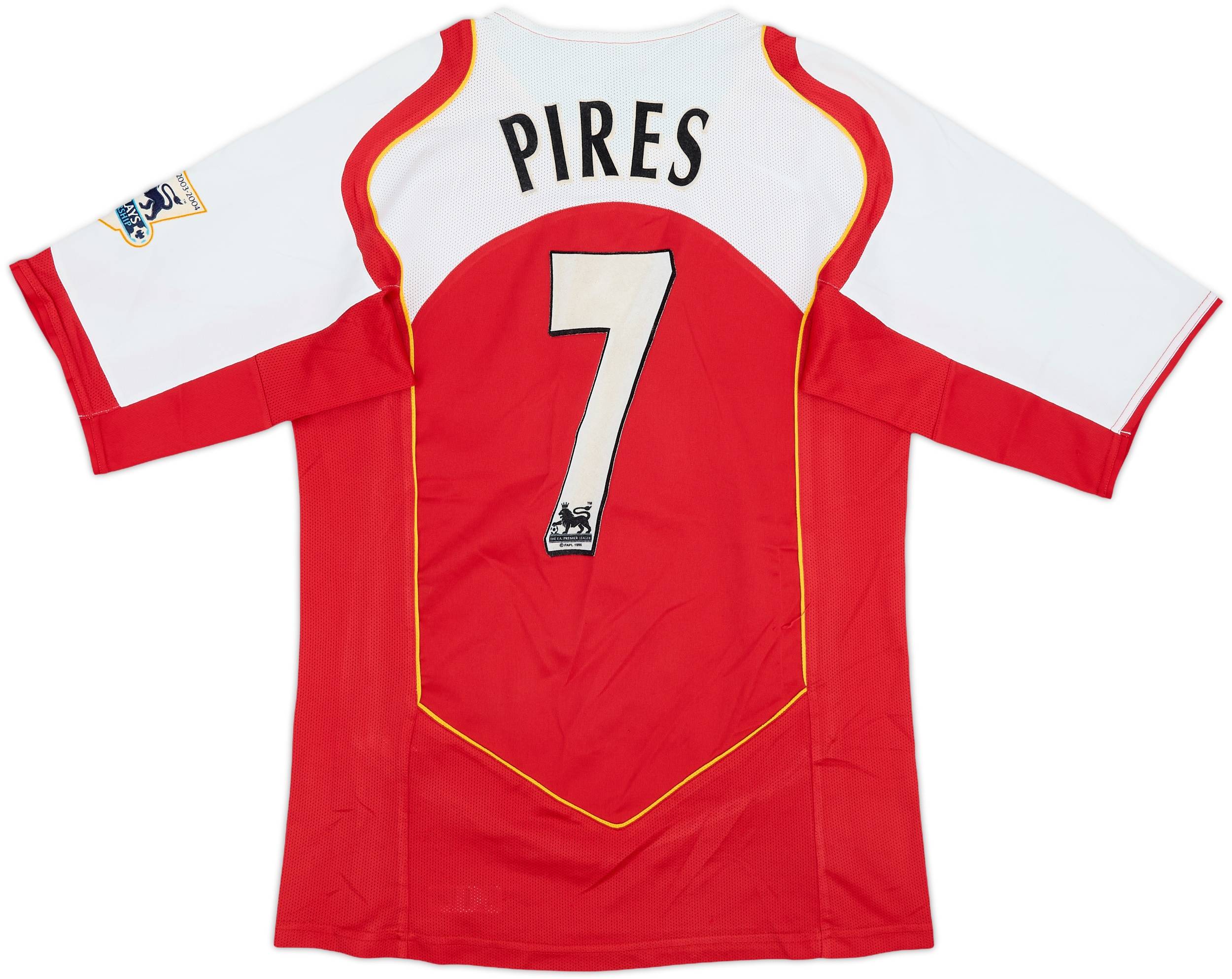 04-05　アーセナル Pires 2004-05 Arsenal Home Shirt Pires #7 - 8/10 - (S)
