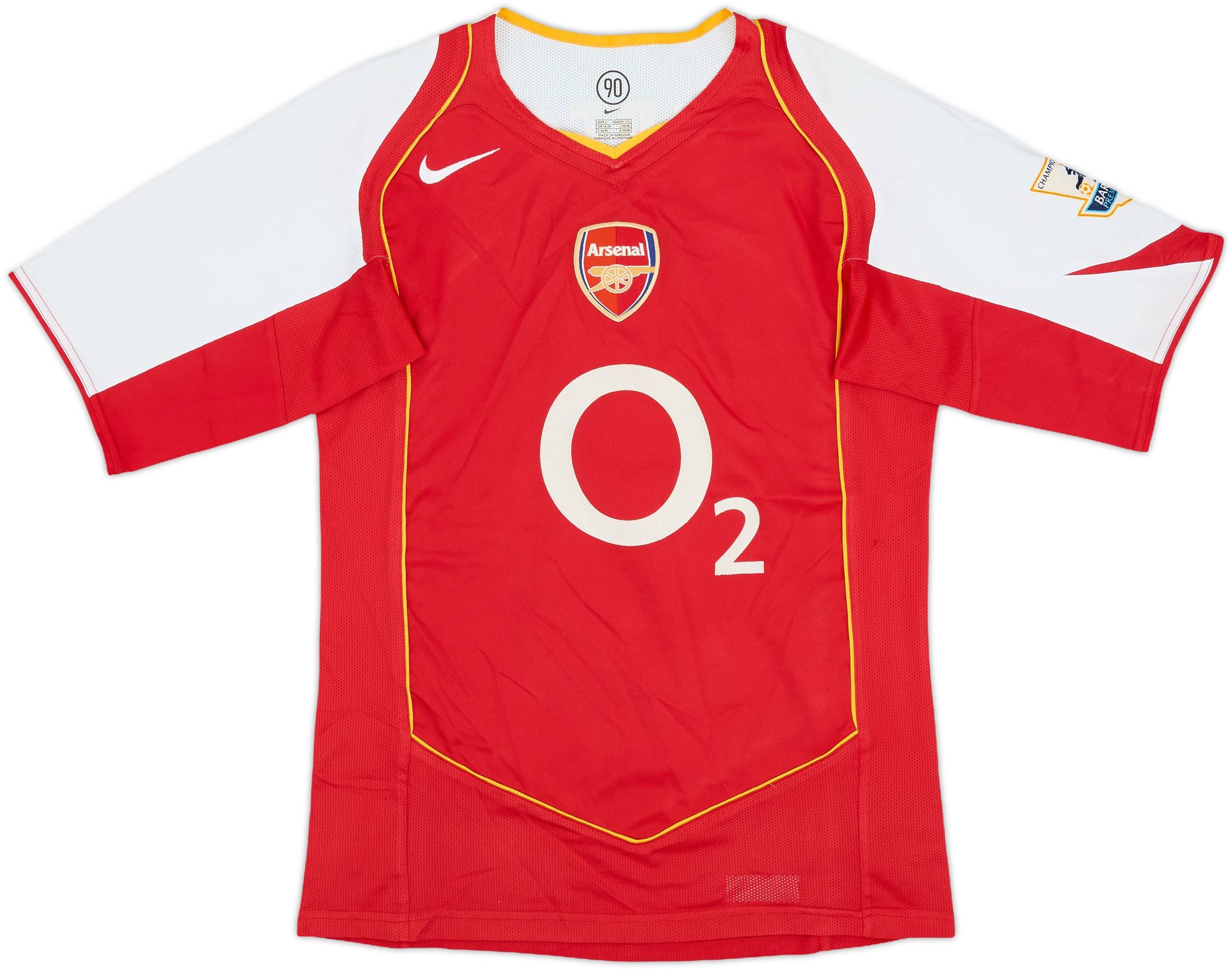 04-05　アーセナル Pires 2004-05 Arsenal Home Shirt Pires #7 - 8/10 - (S)