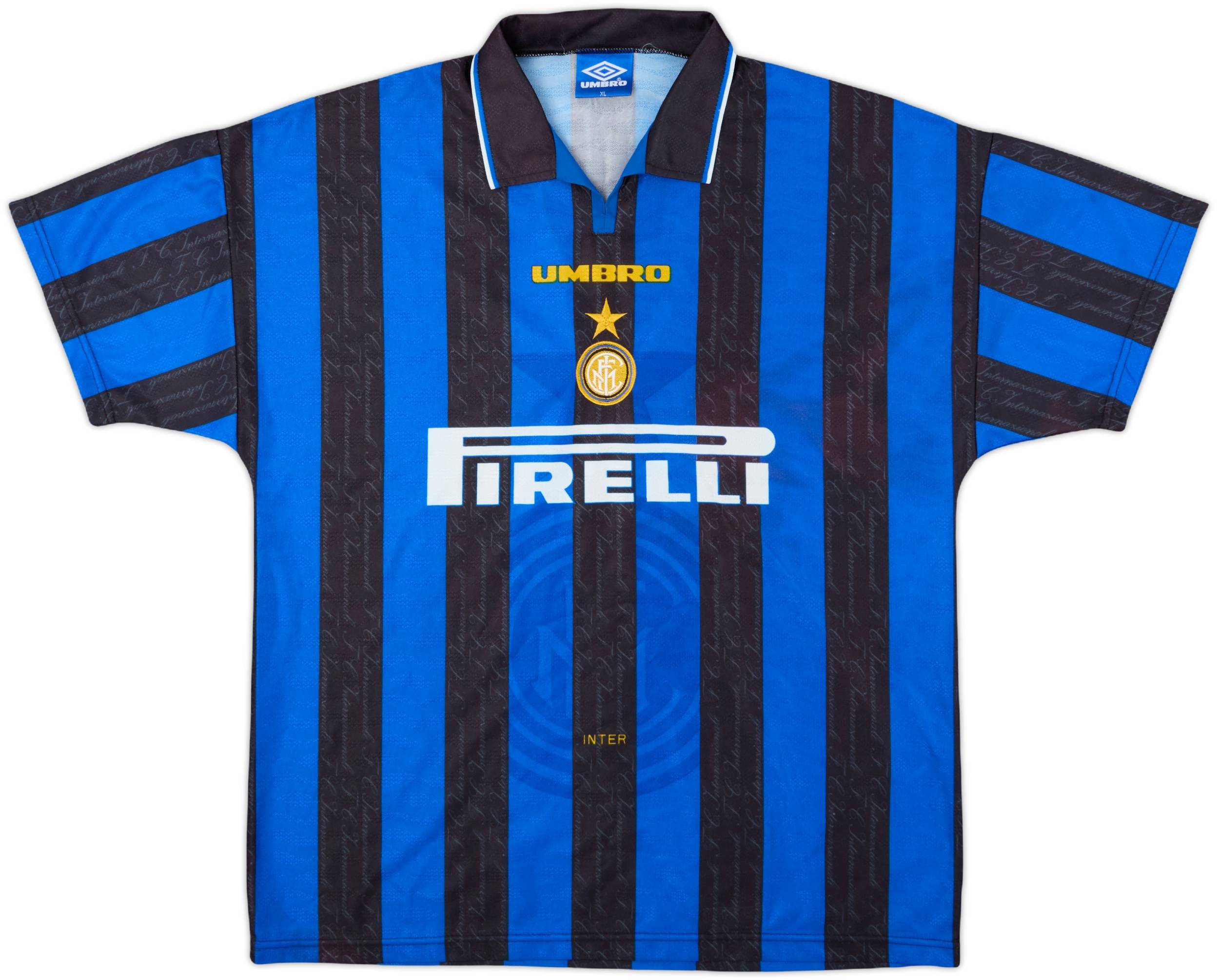 1996-97 Inter Milan Home Shirt Zanetti #4 - 8/10 - (XL)