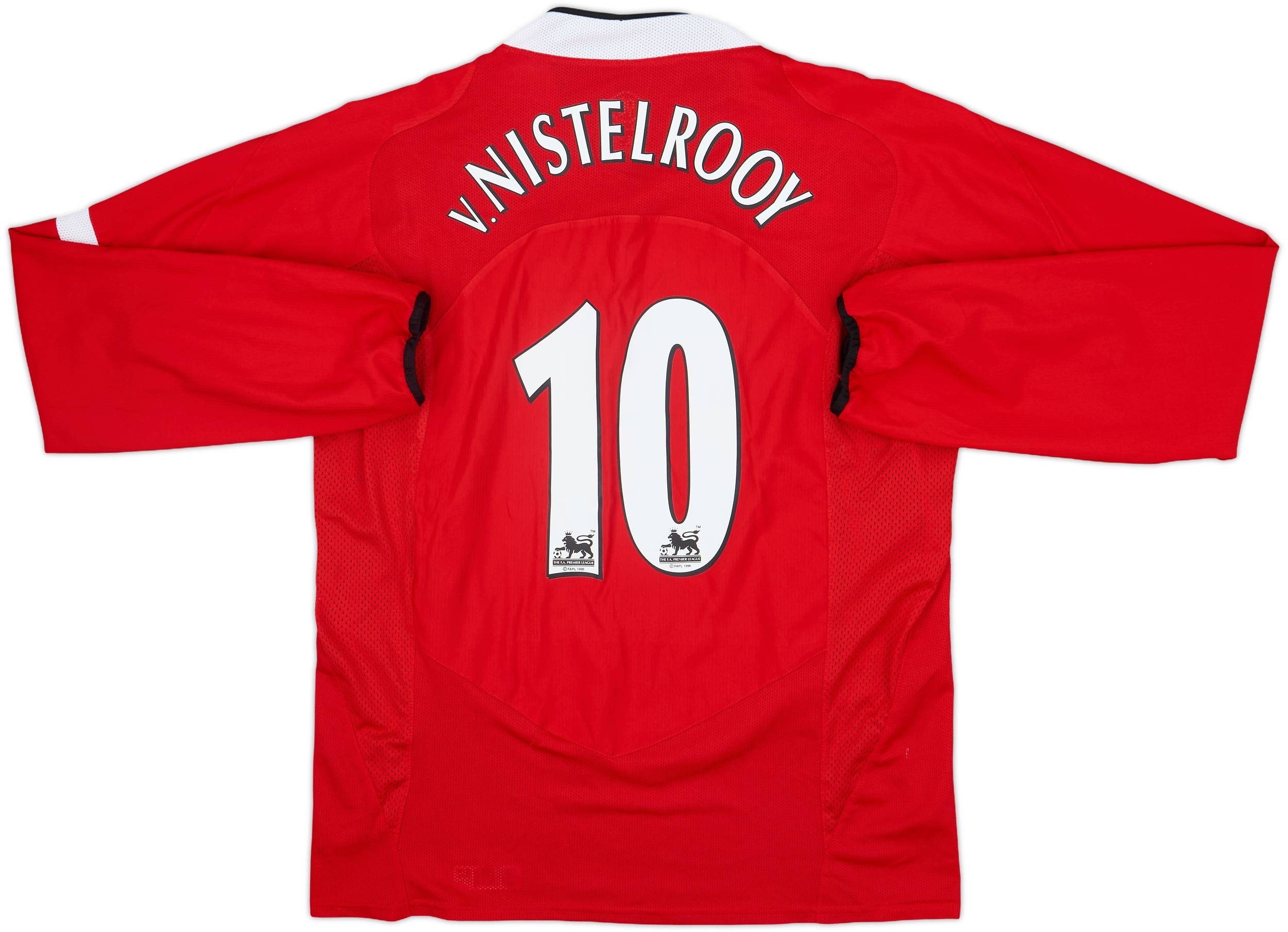 2004-06 Manchester United Home L/S Shirt v.Nistelrooy #10 - 10/10