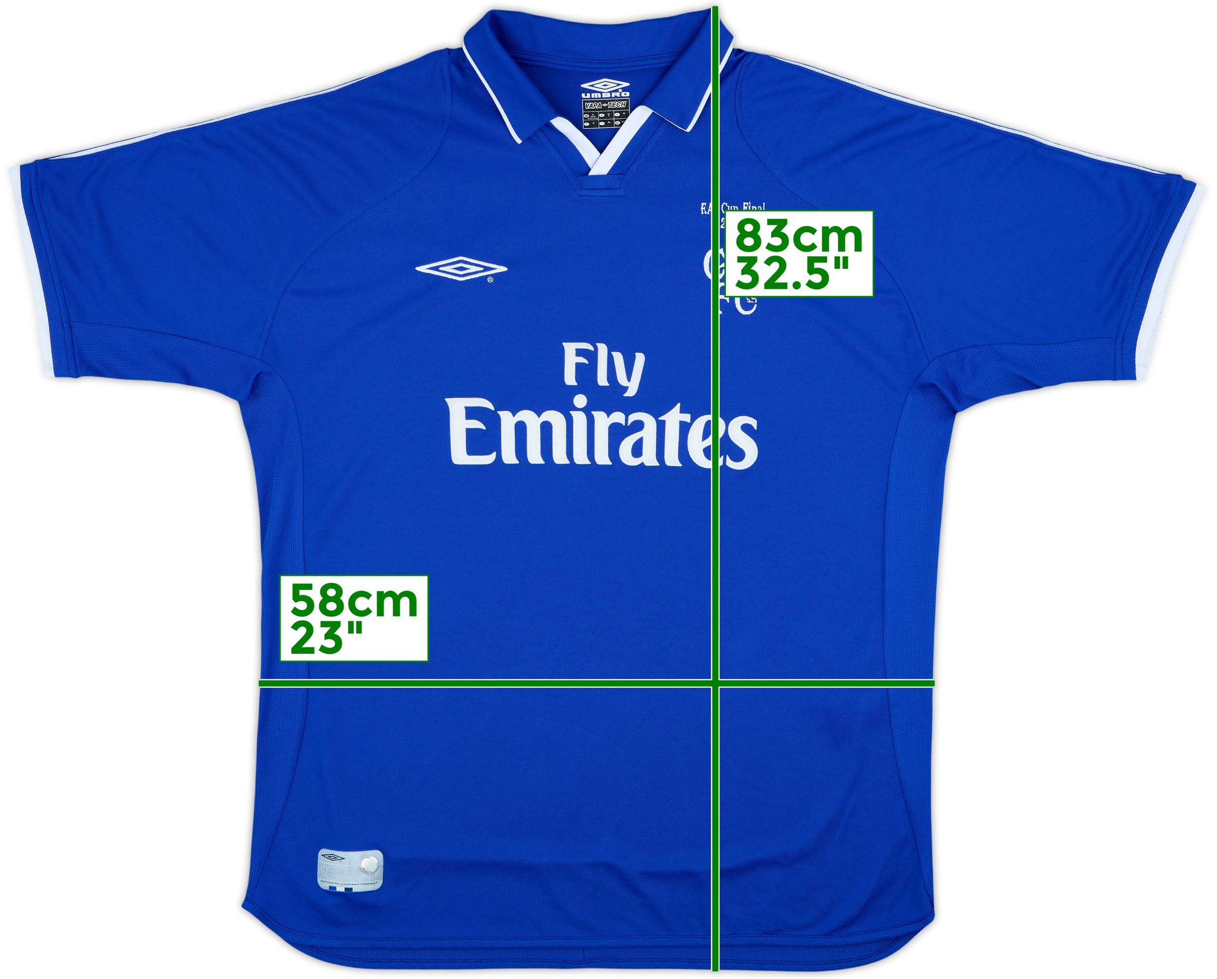 2001-03 Chelsea FA Cup Final Home Shirt - 9/10 - (XL)