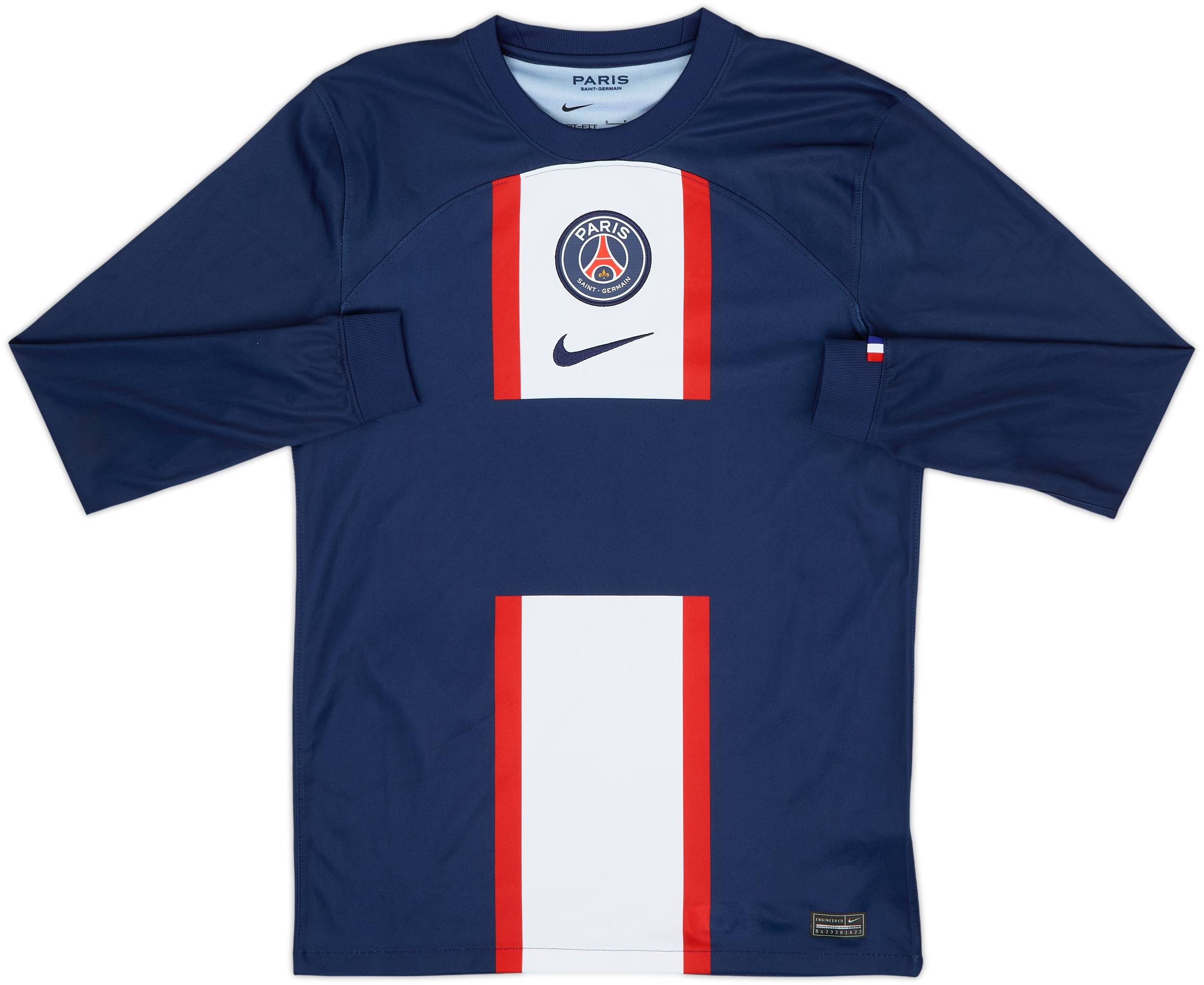 2022-23 Paris Saint-Germain Home L/S Shirt Mbappe #7 - 9/10 - (S)