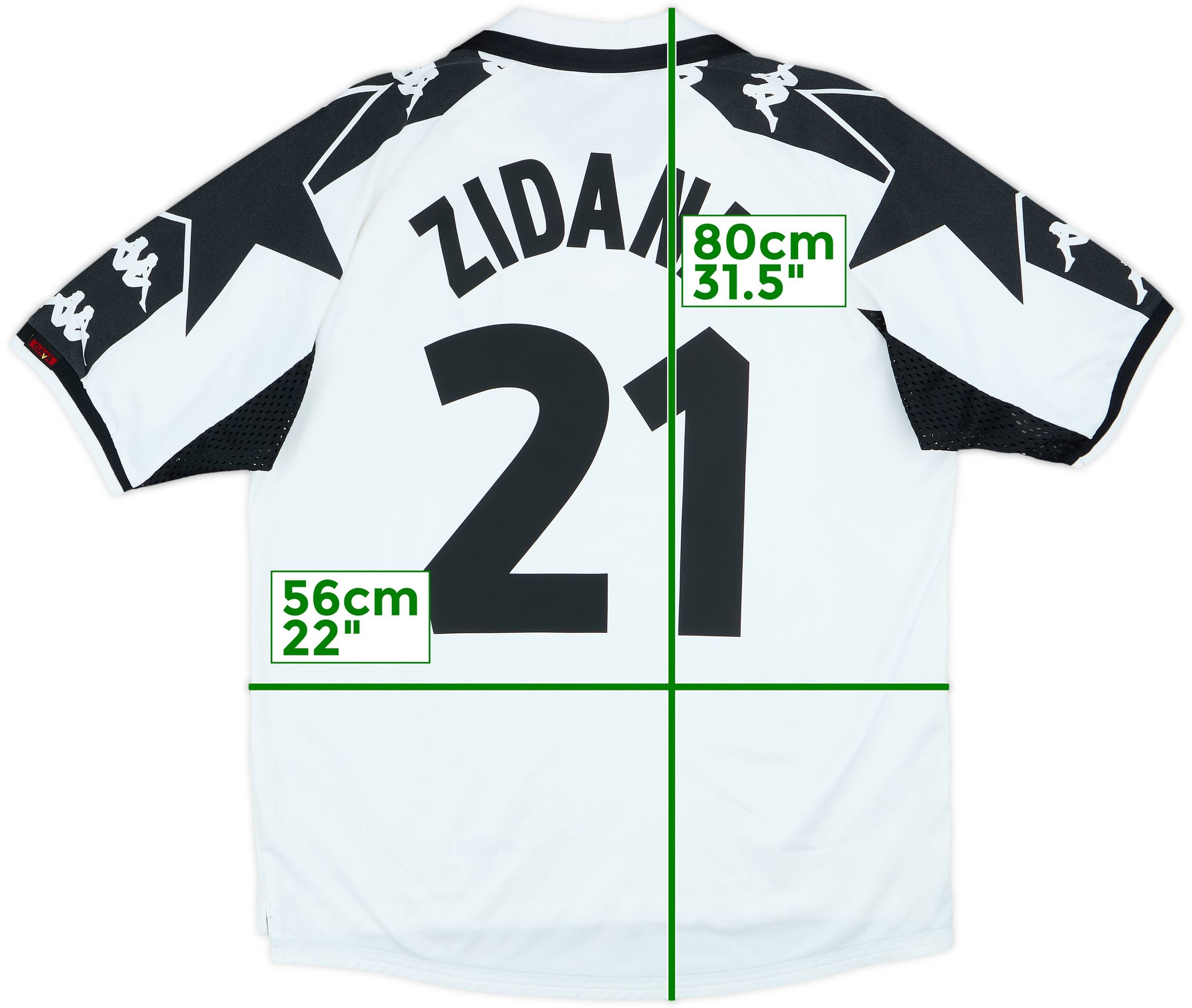 1998-99 Juventus Away Shirt Zidane #21 - 7/10 - (M)