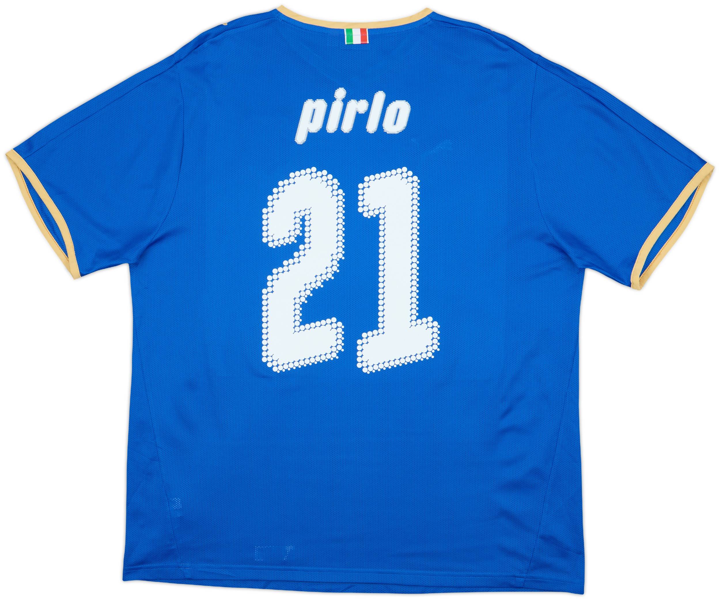 2007-08 Italy Basic Home Shirt Pirlo #21 - 10/10 - (XL)