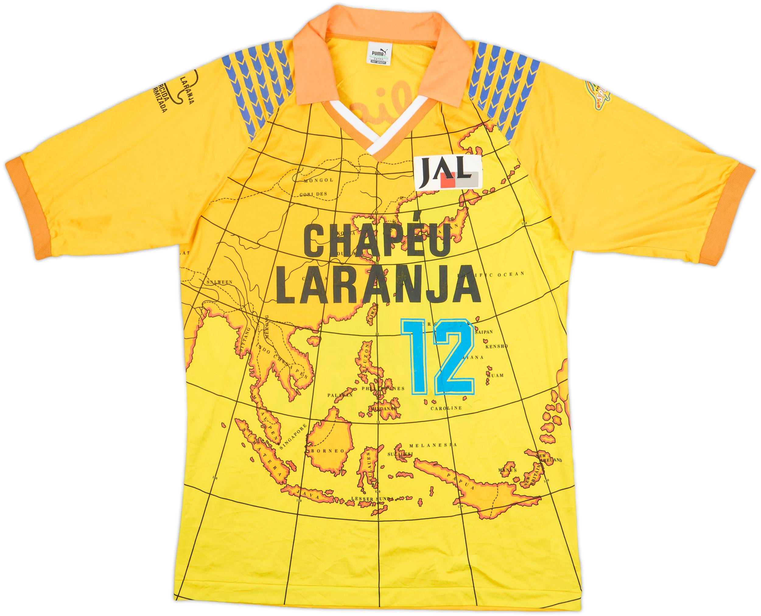 1992-93 Shimizu S-Pulse Home Shirt Chapeu Laranja #12 - 5/10 - (XL)
