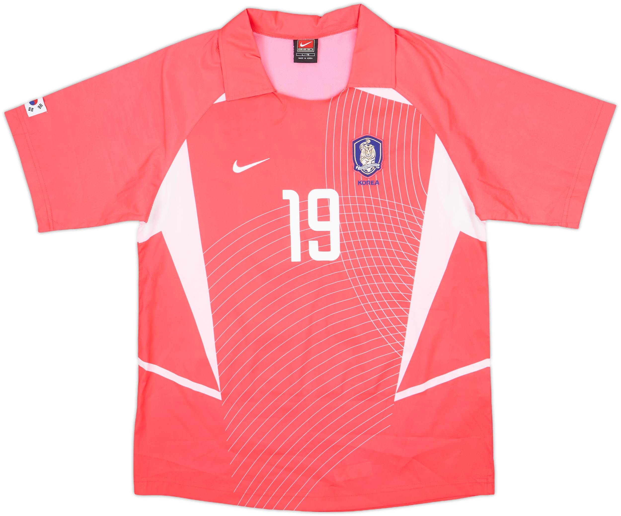 2002-03 South Korea Home Shirt J.H.Ahn #19 - 9/10 - (M)