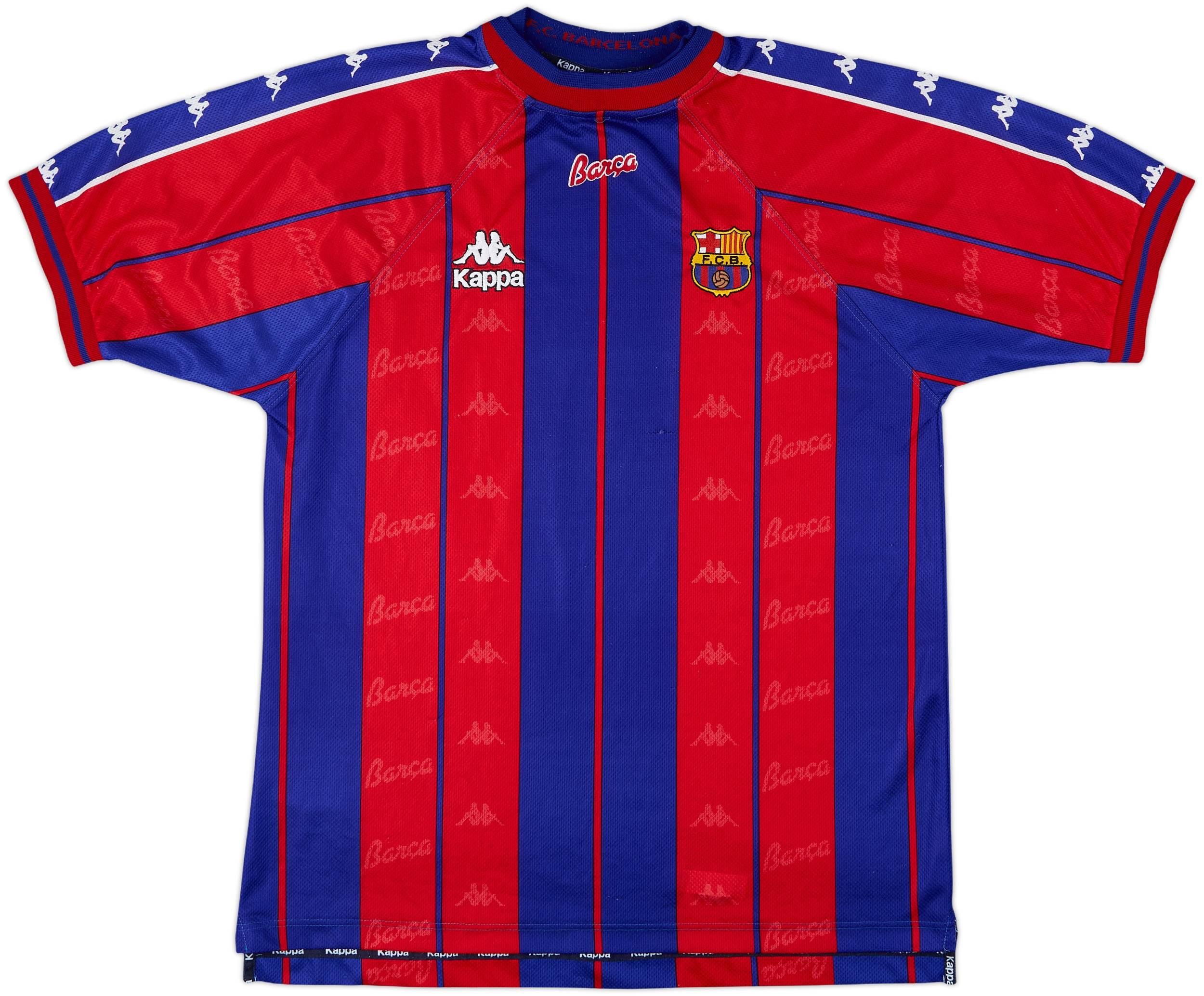 1997-98 Barcelona Home Shirt - 9/10 - (XL)