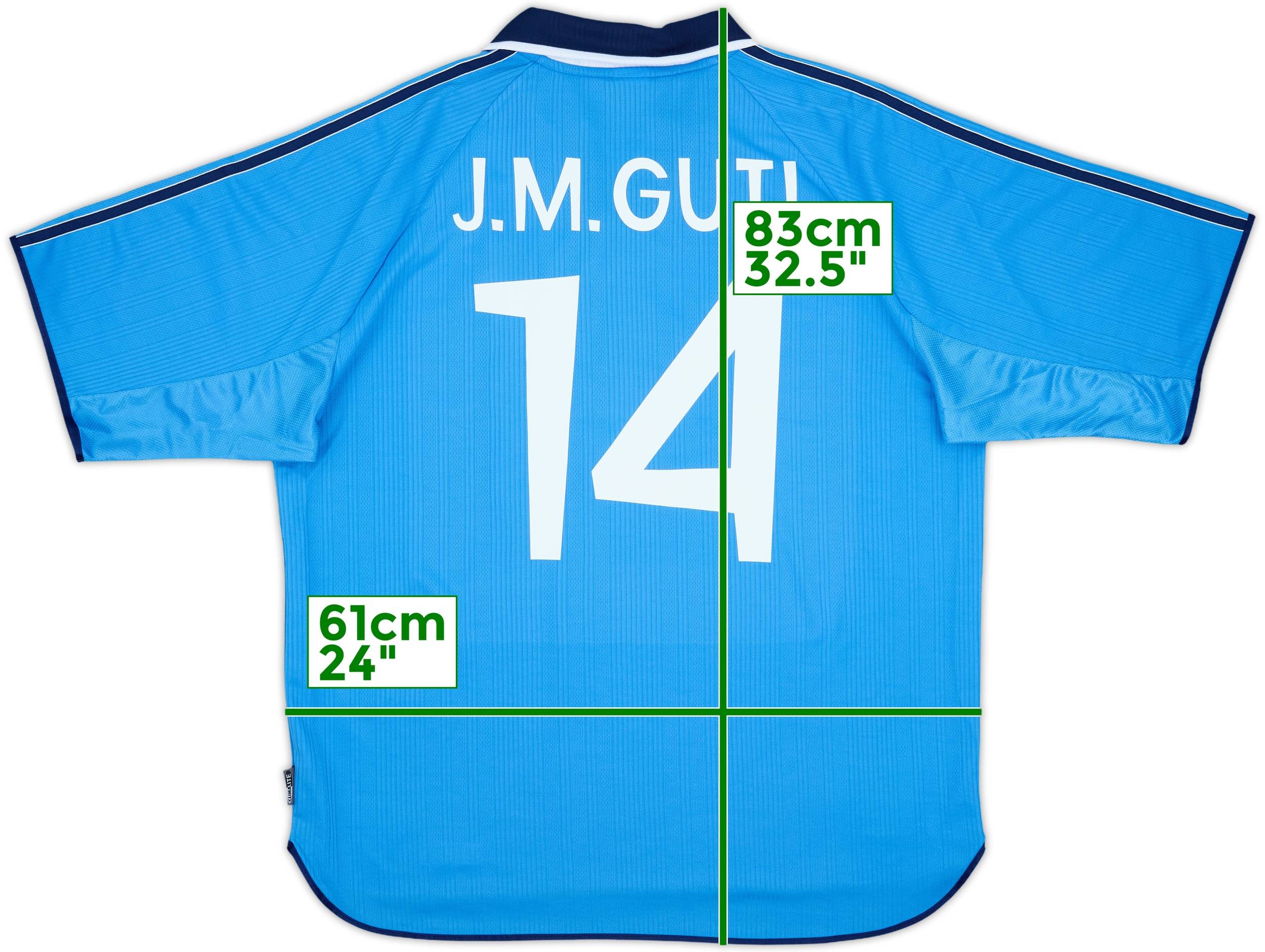 Guti ユニフォーム Real madrid CF 1999-00 Real Madrid Third Shirt J.M.Guti #14 - 5/10 - (XXL)