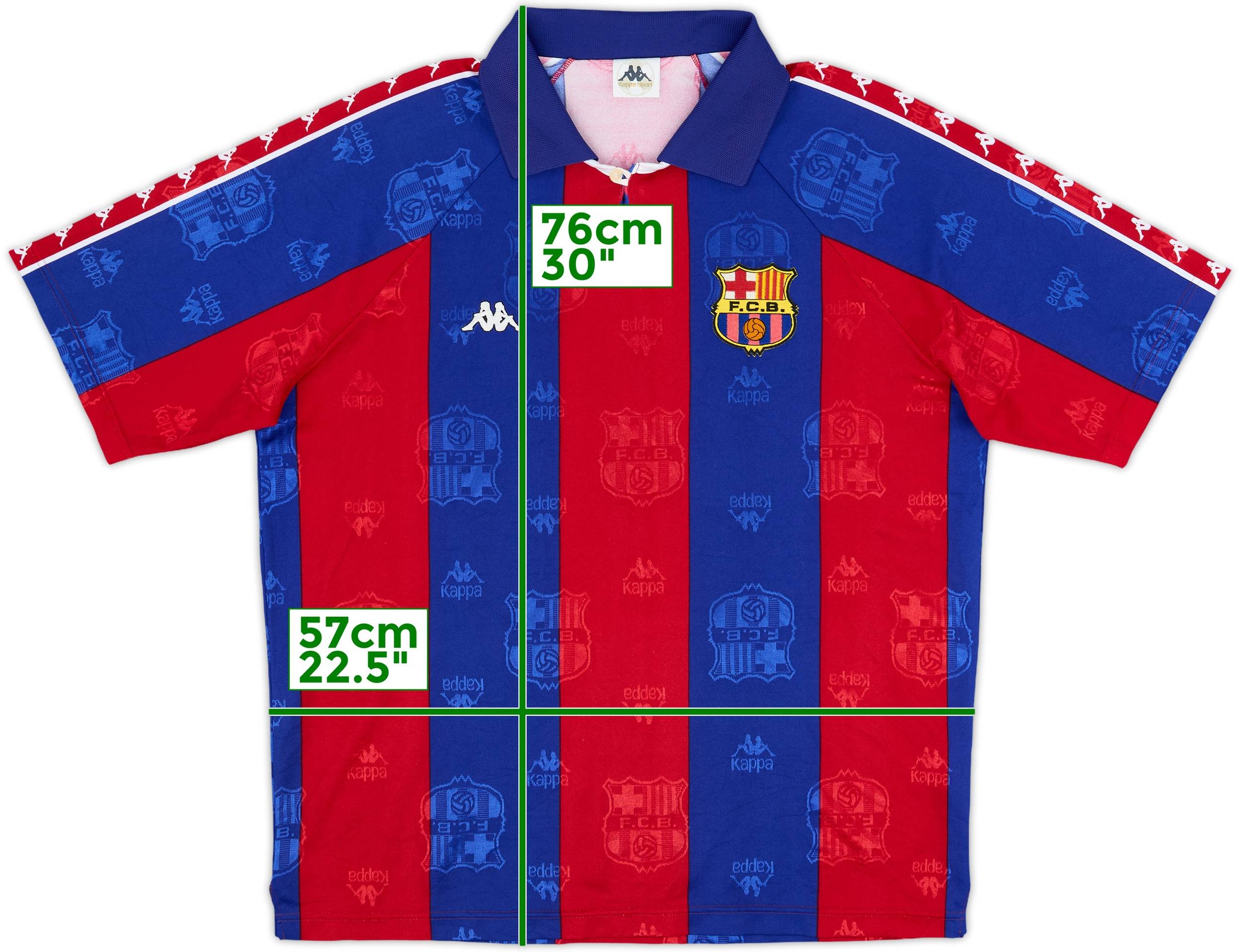 1993-95 Barcelona European Home Shirt - 7/10 - (XL)
