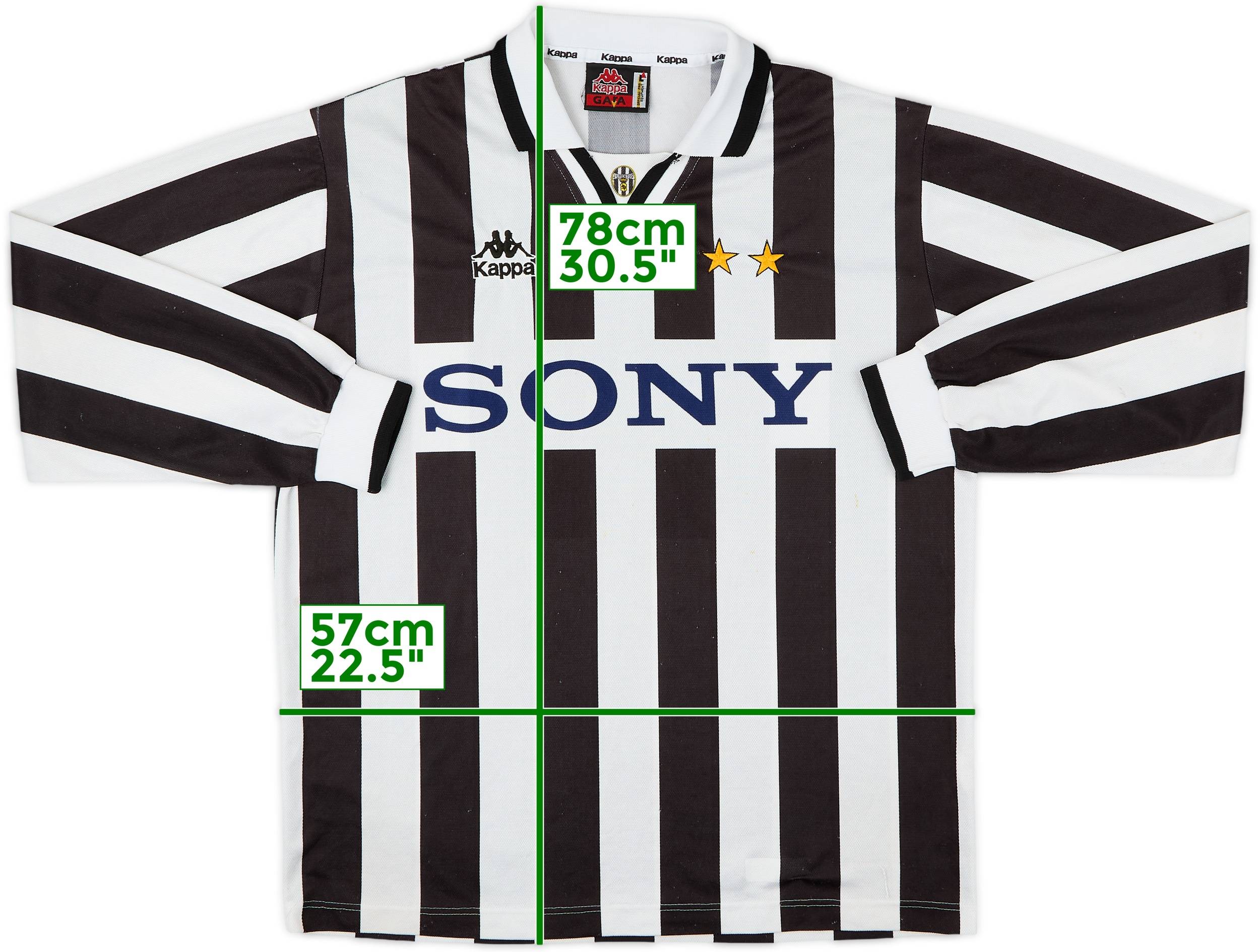 1995-97 Juventus Local Camiseta Manga Larga - 7/10 - (L)