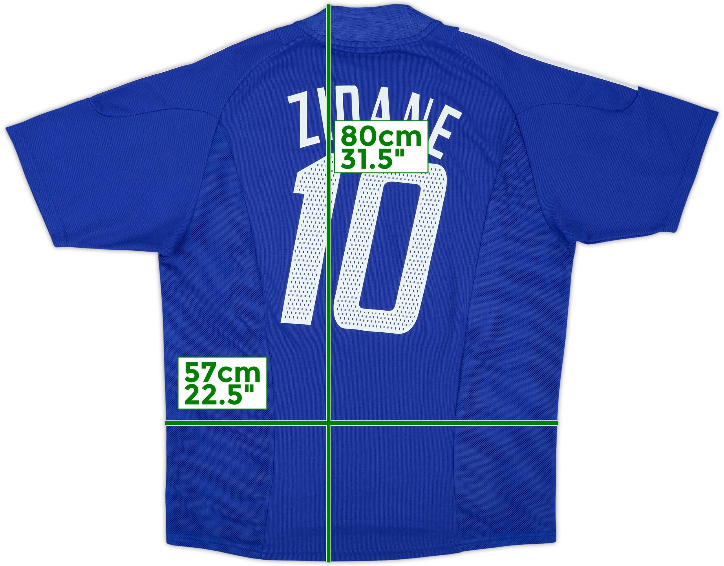 2002-04 France Home Shirt Zidane #10 - 8/10 - (L)