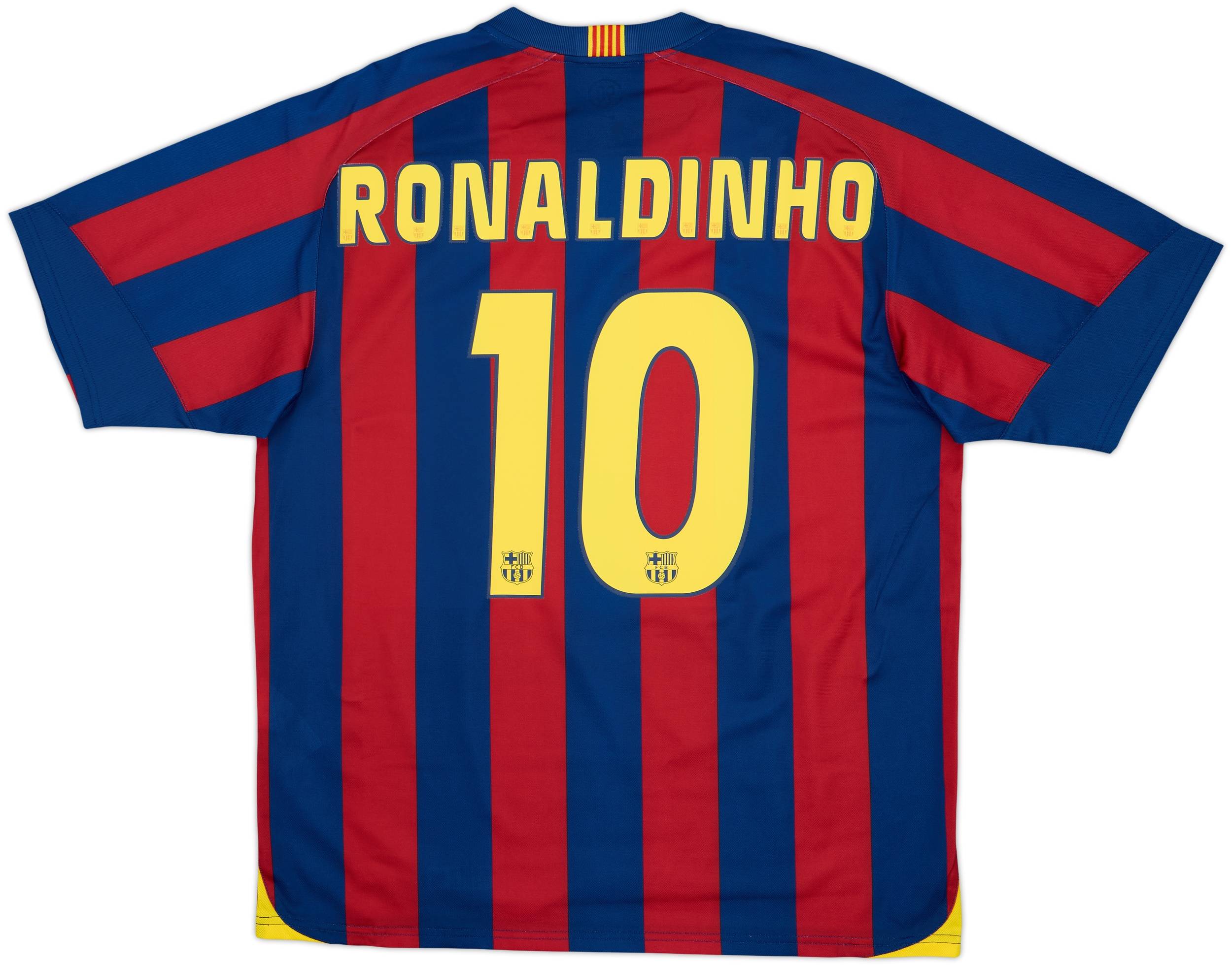 2005-06 Barcelona Basic Home Shirt Ronaldinho #10 - 8/10 - (L)