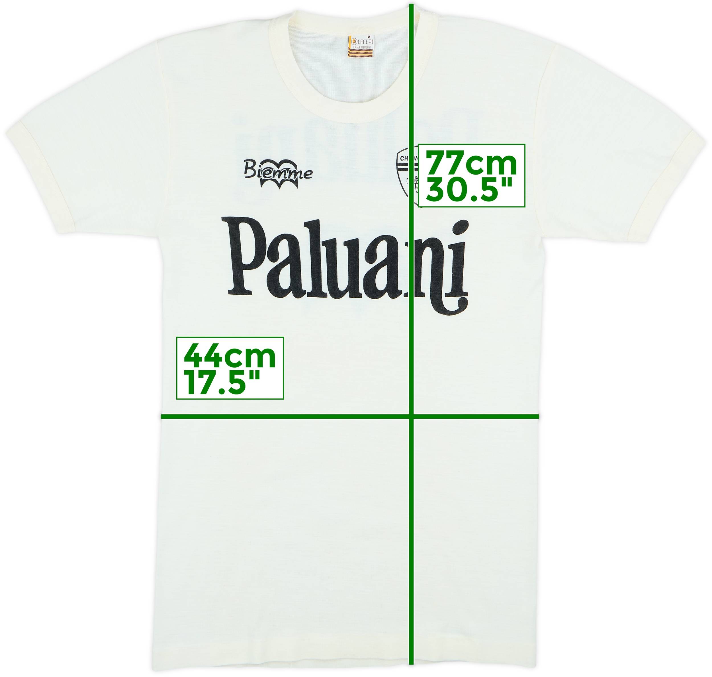 Camiseta de algodón Bienme del Chievo Verona 1997-99 - 8/10 - (M), image size:2500x2377