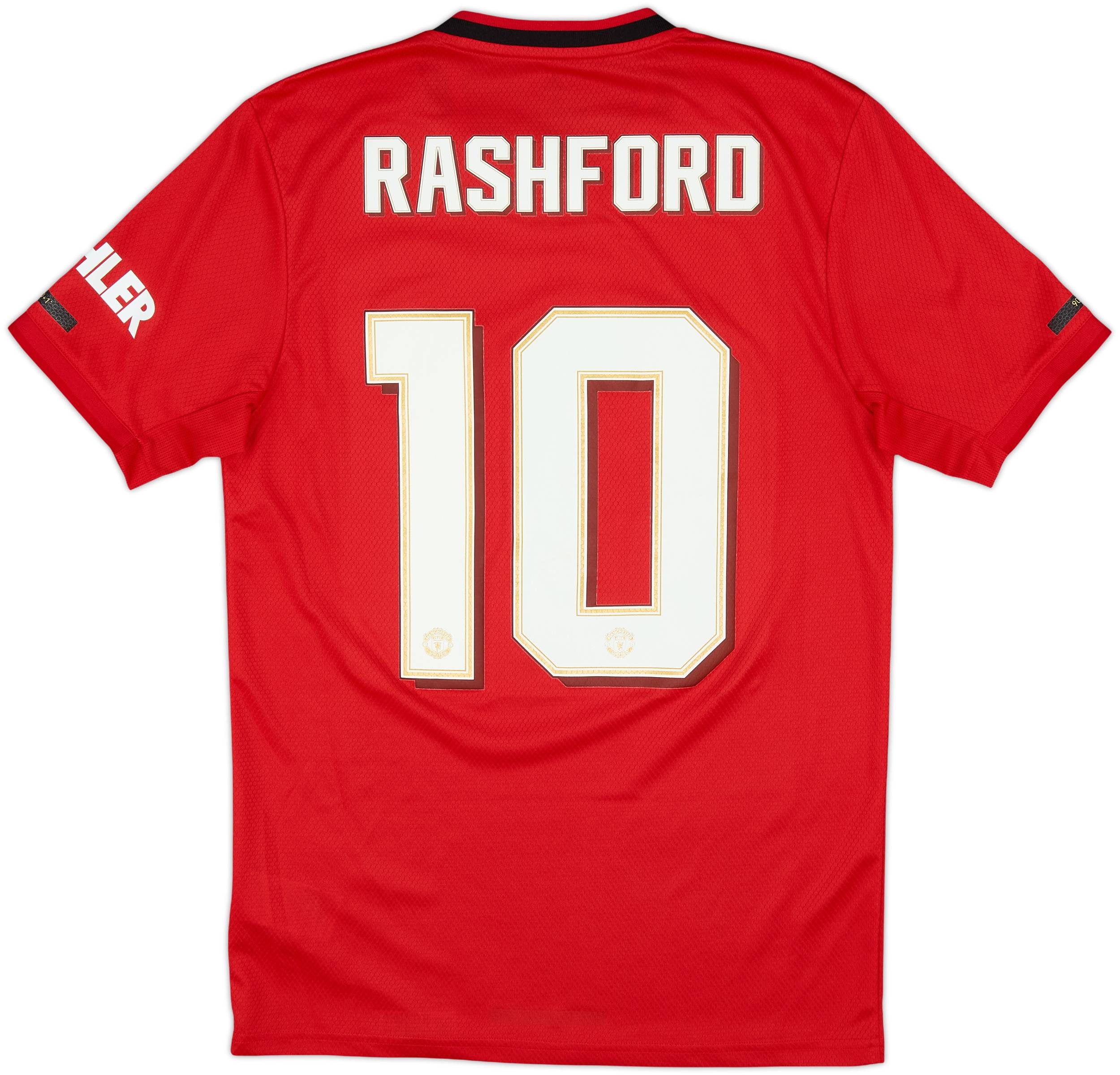 2019-20 Manchester United Home Shirt Rashford #10 - 8/10 - (S)