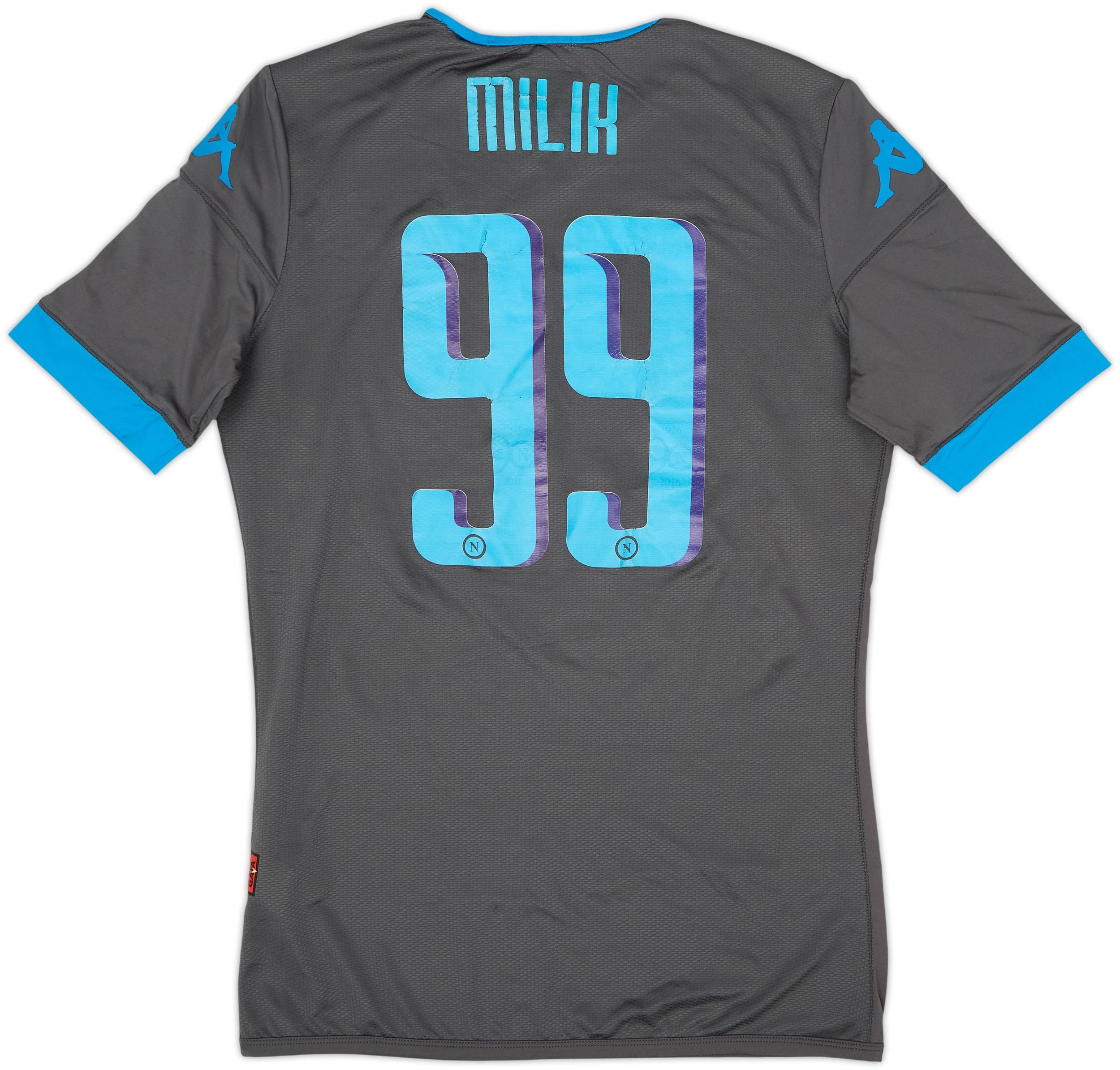 2015-16 Napoli Authentic Away Shirt Milik #99 - 3/10 - (M)