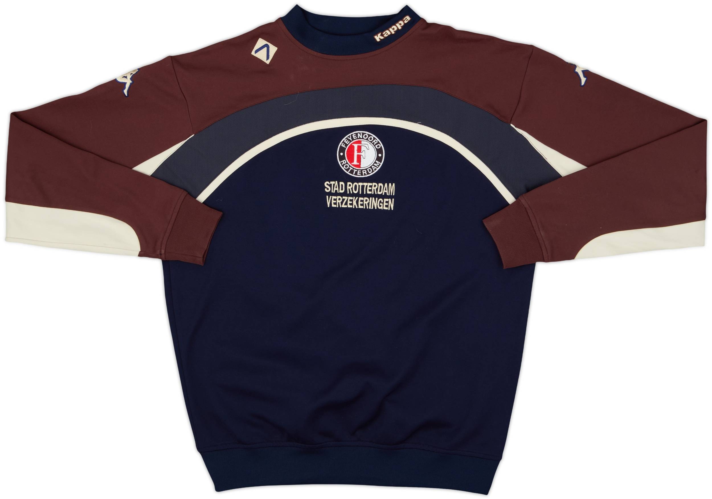 Kappa Feyenoord ユニフォーム 長袖　2001/2002 Lサイズ 2001-02 Feyenoord Kappa Sweat Top - 7/10 - (S)