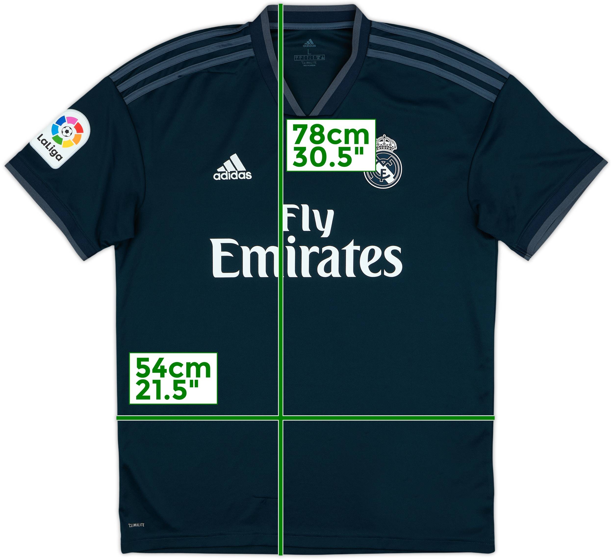 2018-19 Real Madrid Away Shirt - 8/10 - (L)
